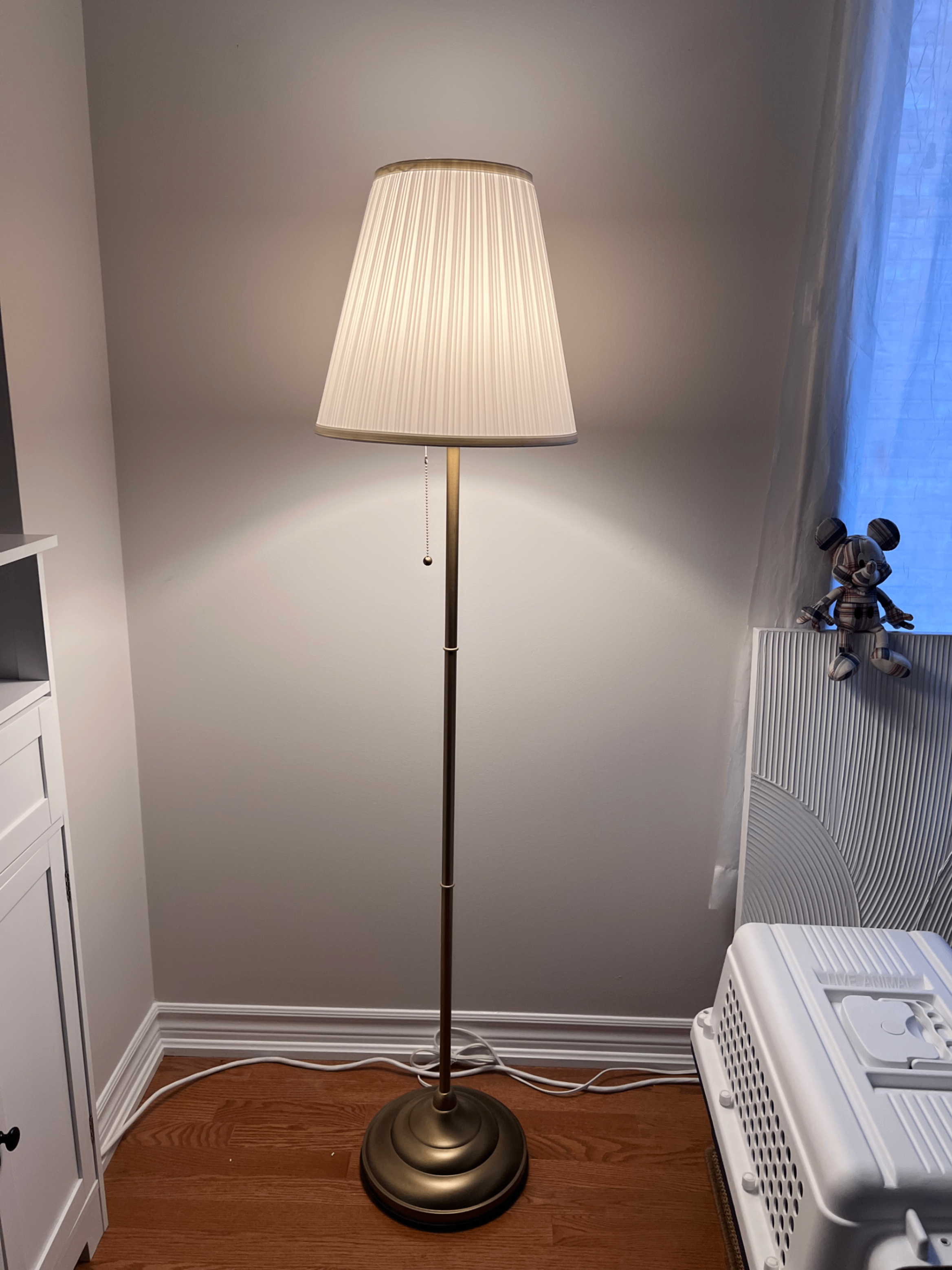 IKEA ÅRSTID Floor lamp, brass/white - photo 2