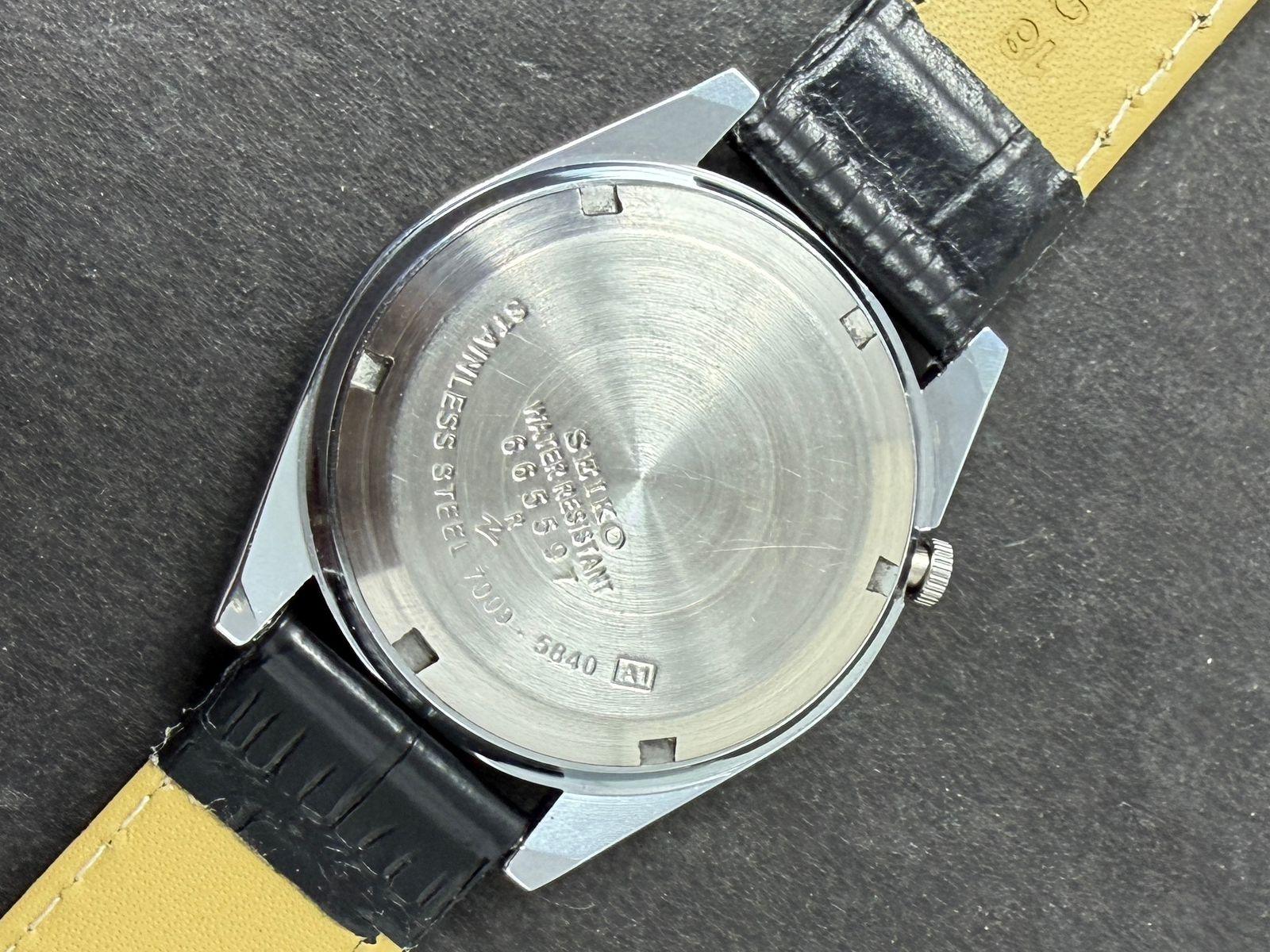 Vintage Seiko 5 Automatic 6309A Men's  Watch D&D- Japan Made - photo 2