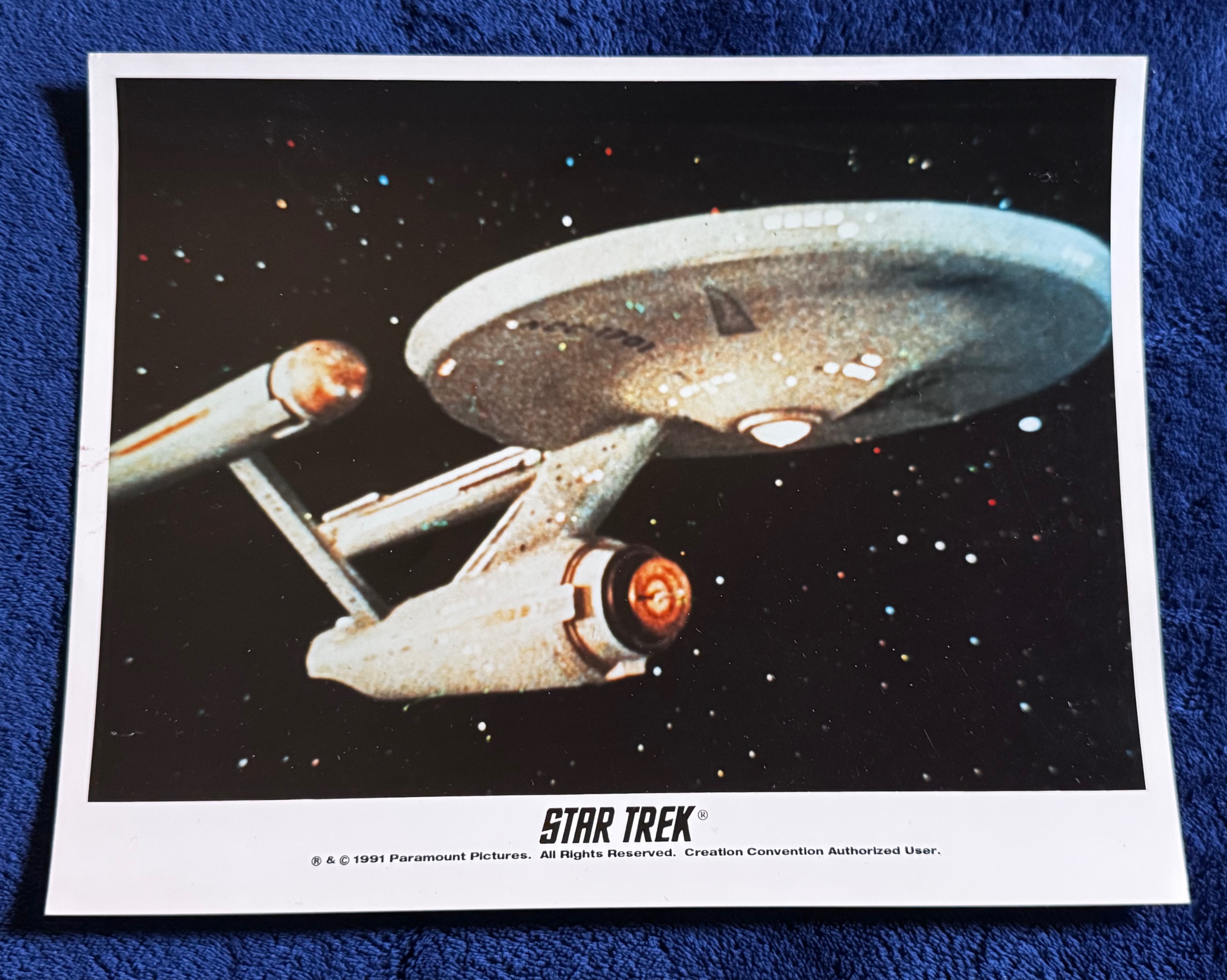 1991 Star Trek Creation Convention USS Enterprise 8x10 print
