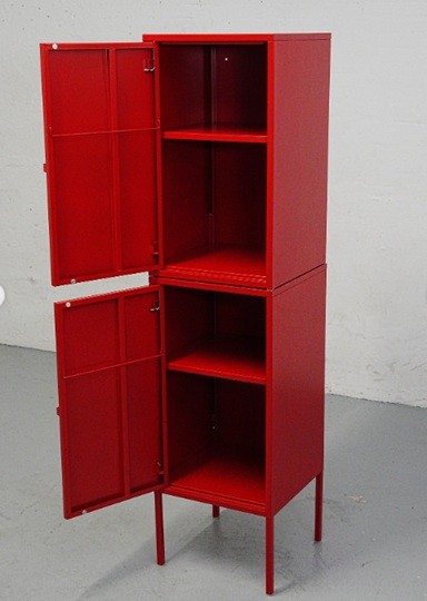 Cabinet Metal Locker Shelf unit Storage Organizer Stand Rack - photo 5
