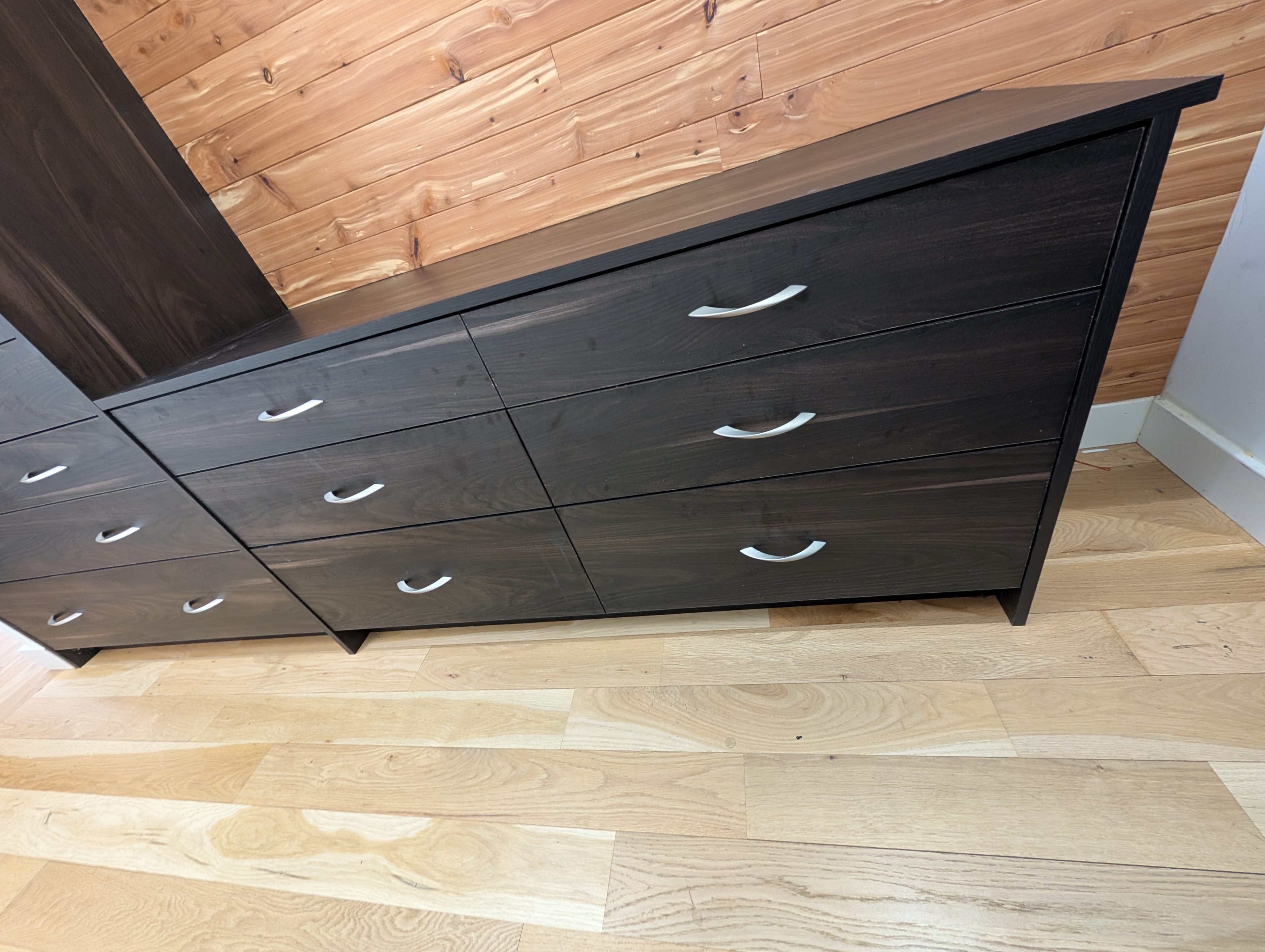 Custom Built Black Closet System Storage Wardrobe (109” Wide) - photo 2