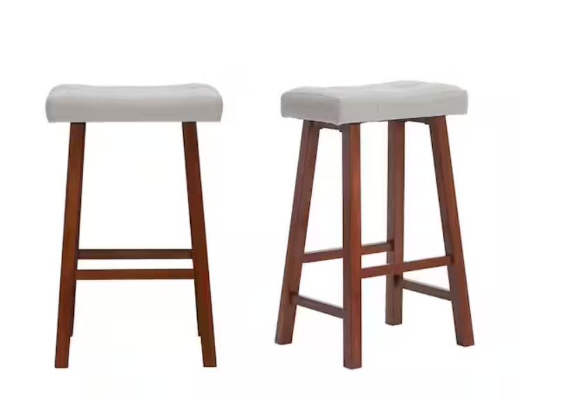 StyleWell 2-Pack Walnut Bar Stools
