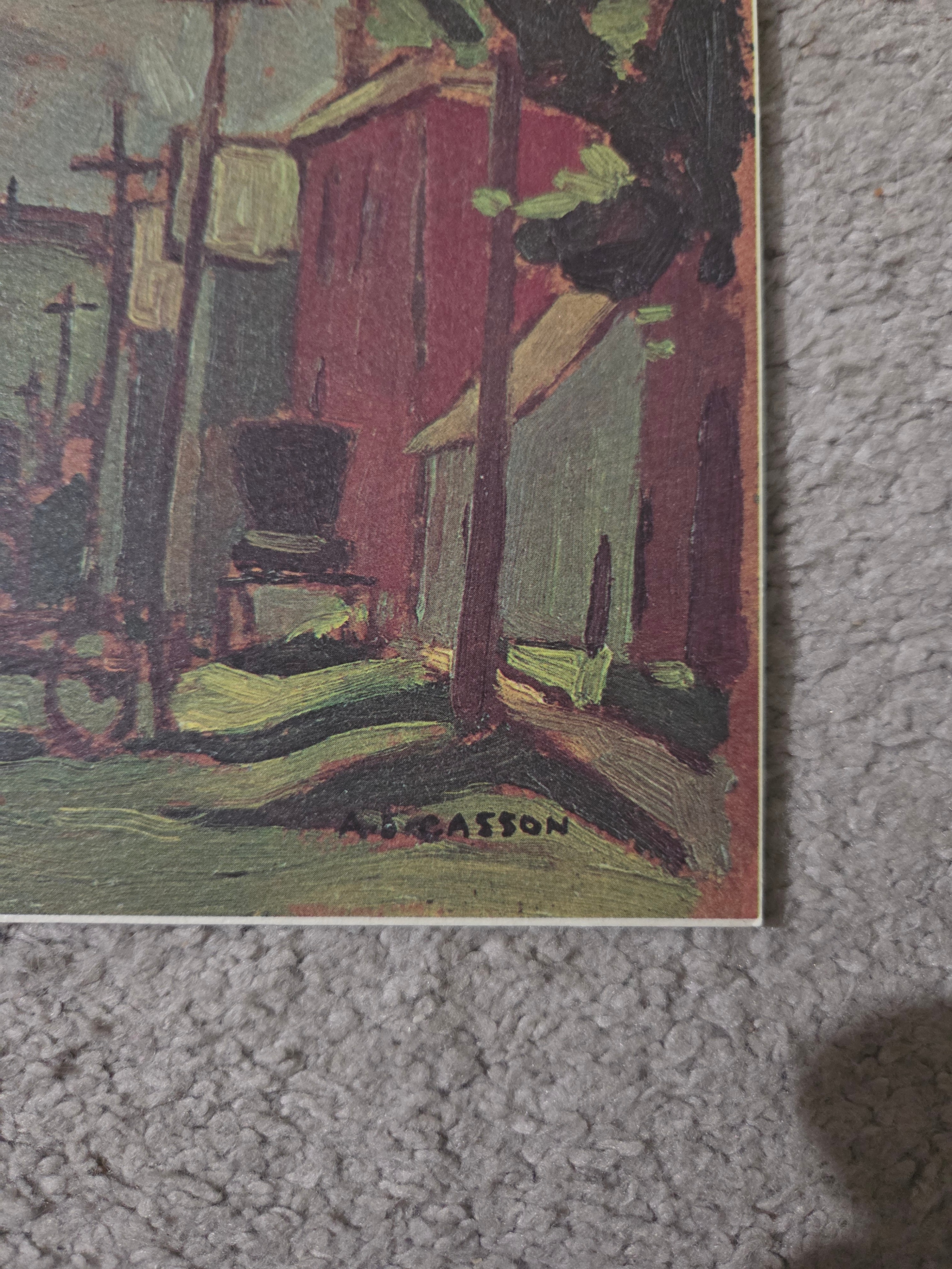 Vintage A.J. Casson "Street in Glen Williams" Art Print, 9x11" - photo 2