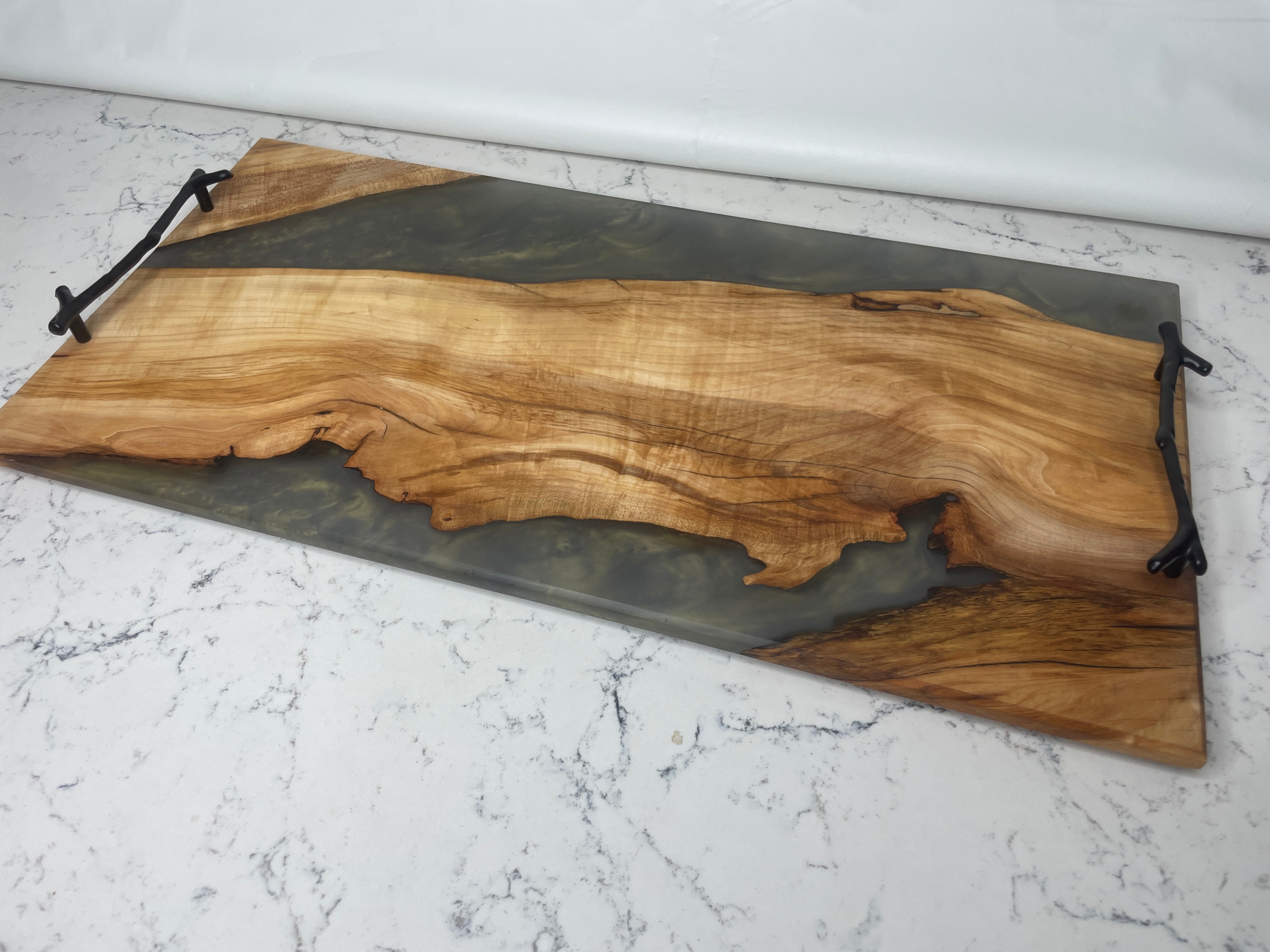 12x24 Hard Maple Live Edge Charcuterie Board w/ Epoxy - photo 2