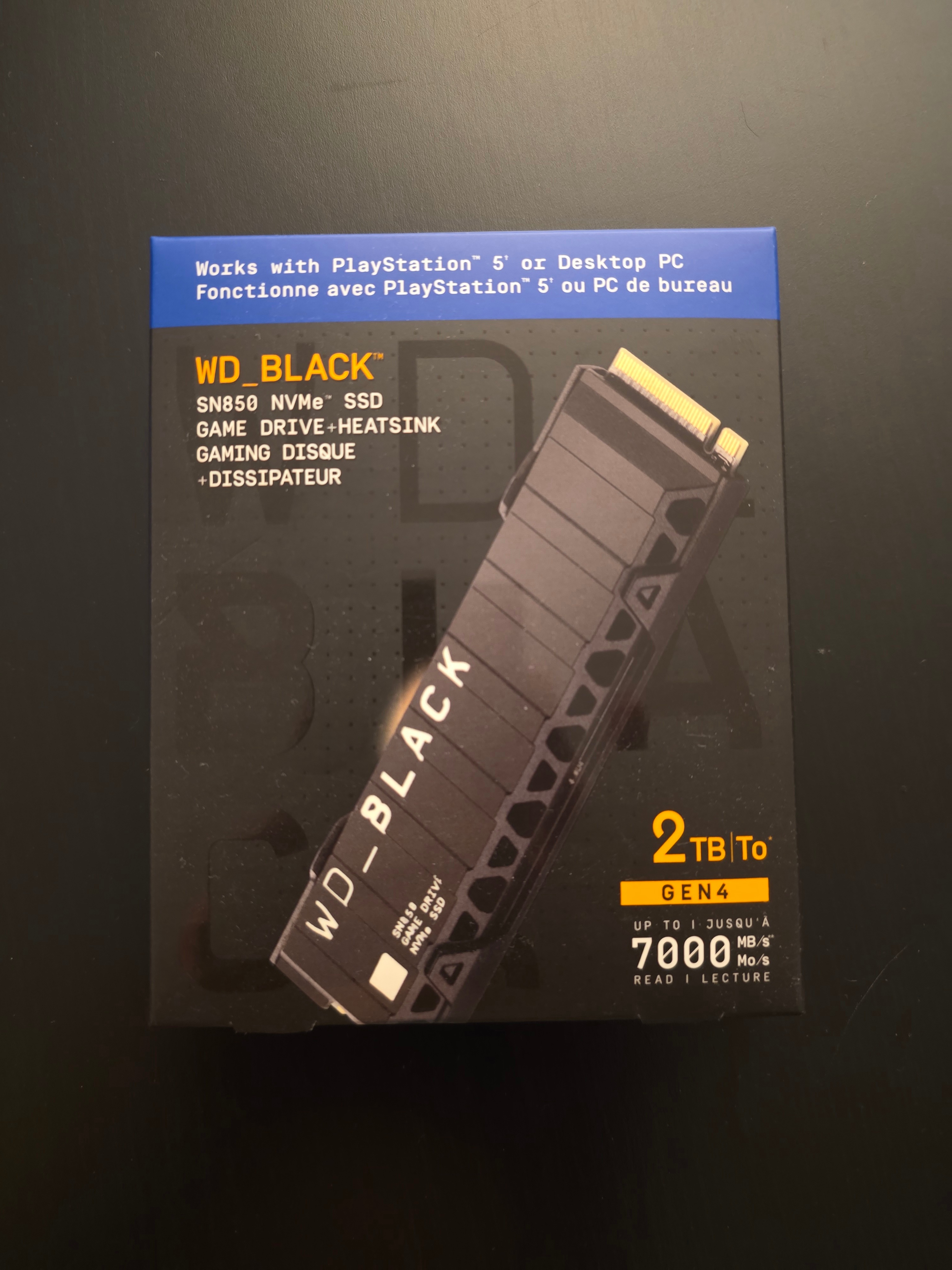 WD_BLACK SN850 2TB NVMe M.2 SSD w/ Heatsink – PS5 Compatible