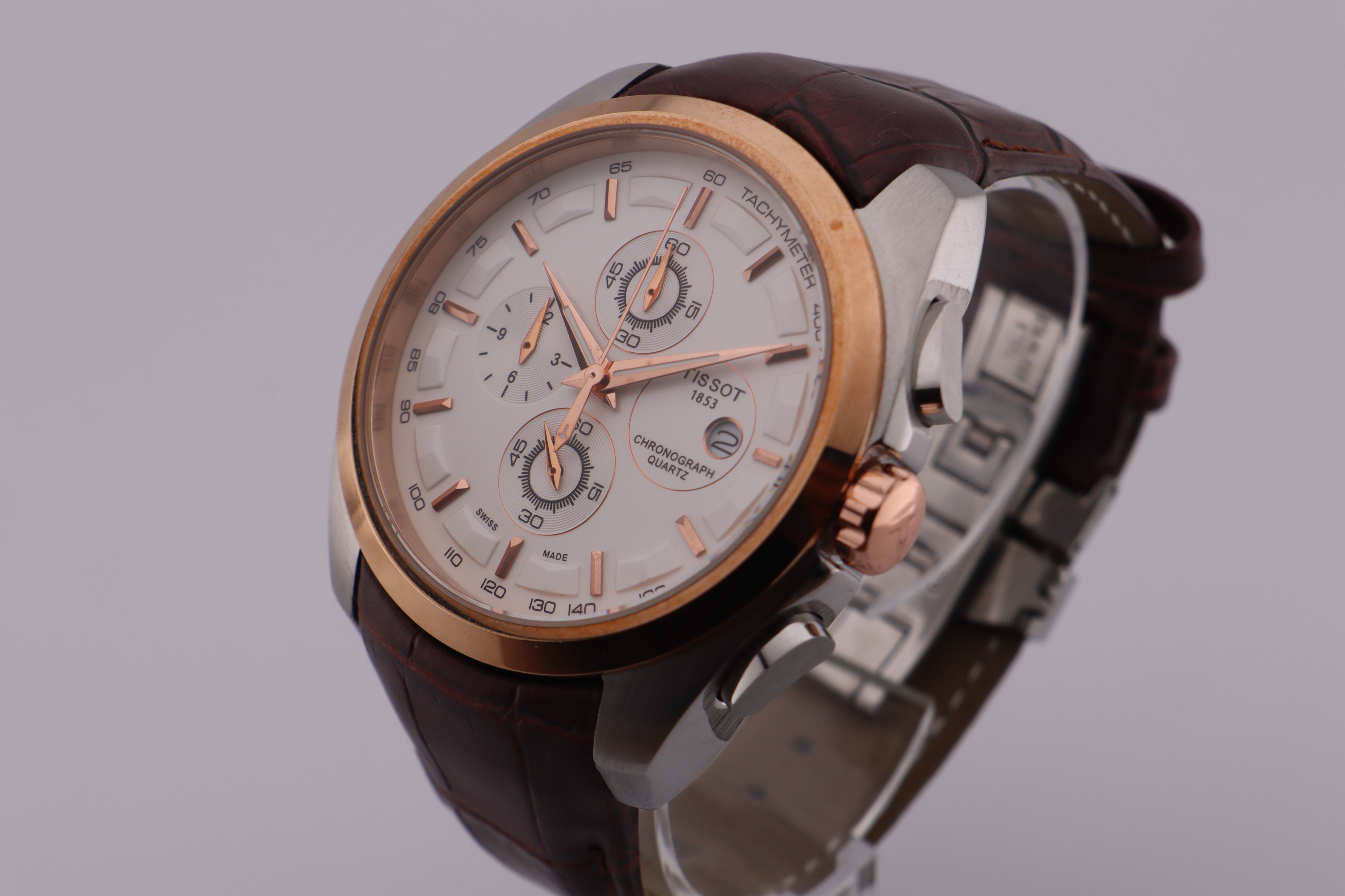 Tissot 1853 Couturier Tachymeter Chronograph Quartz Wrist Watch - photo 3