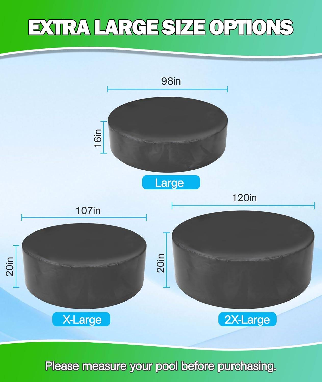 Large Foldable Dog Pool Cover, Hyperzoo 98 Inch - photo 2