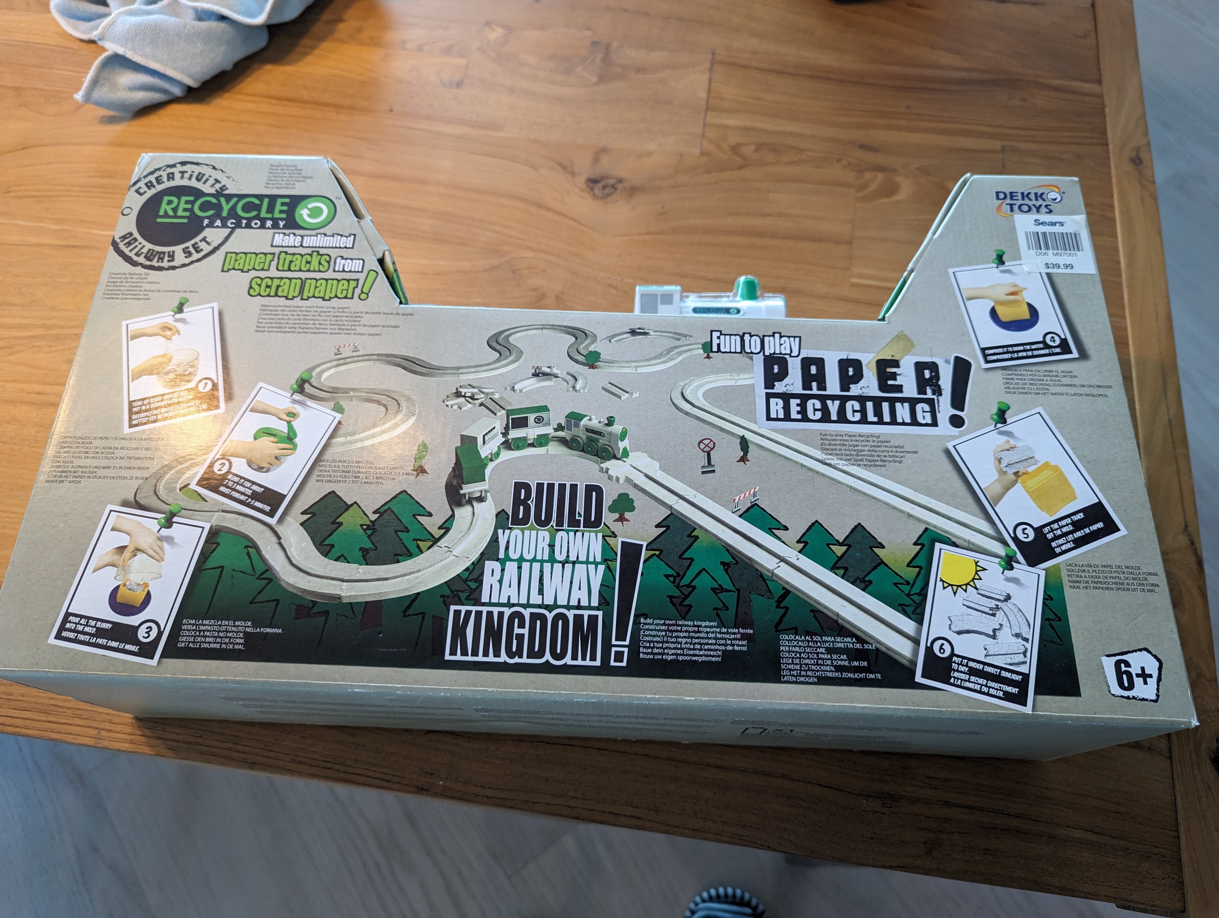New unopened train and railway toy