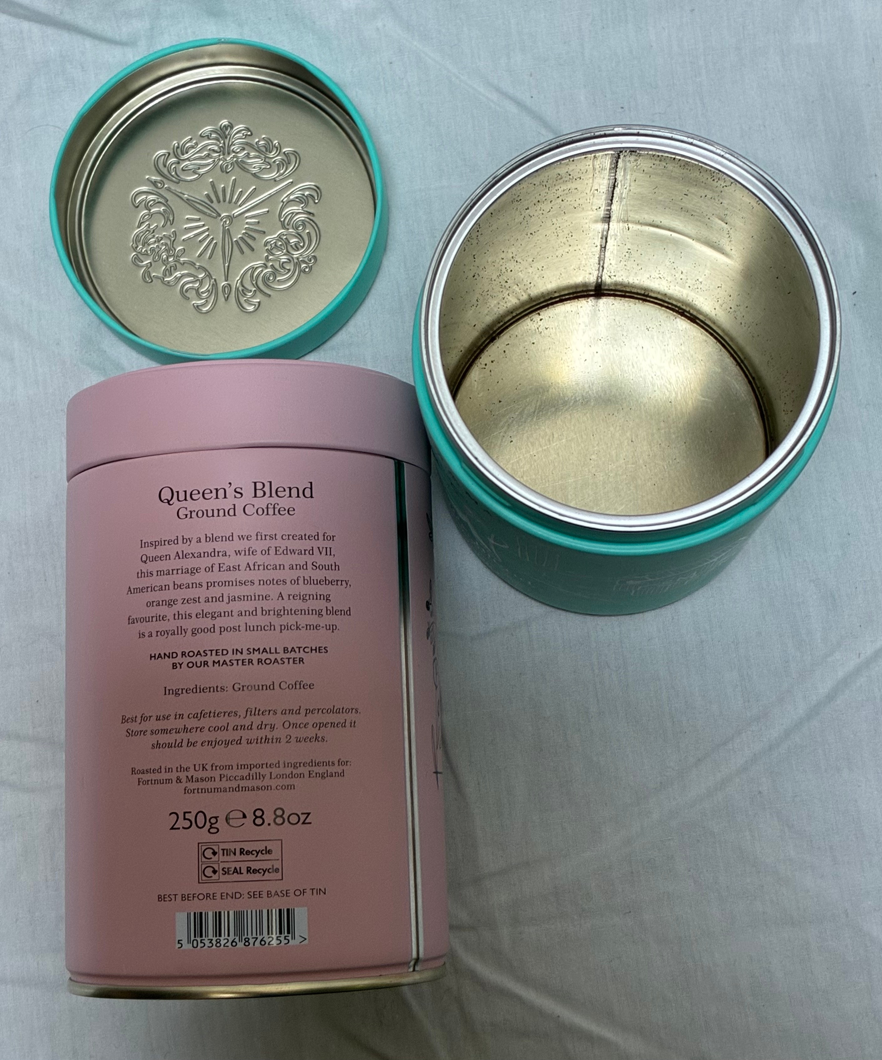 2 Fortnum and Mason Empty Coffee Tins - photo 3