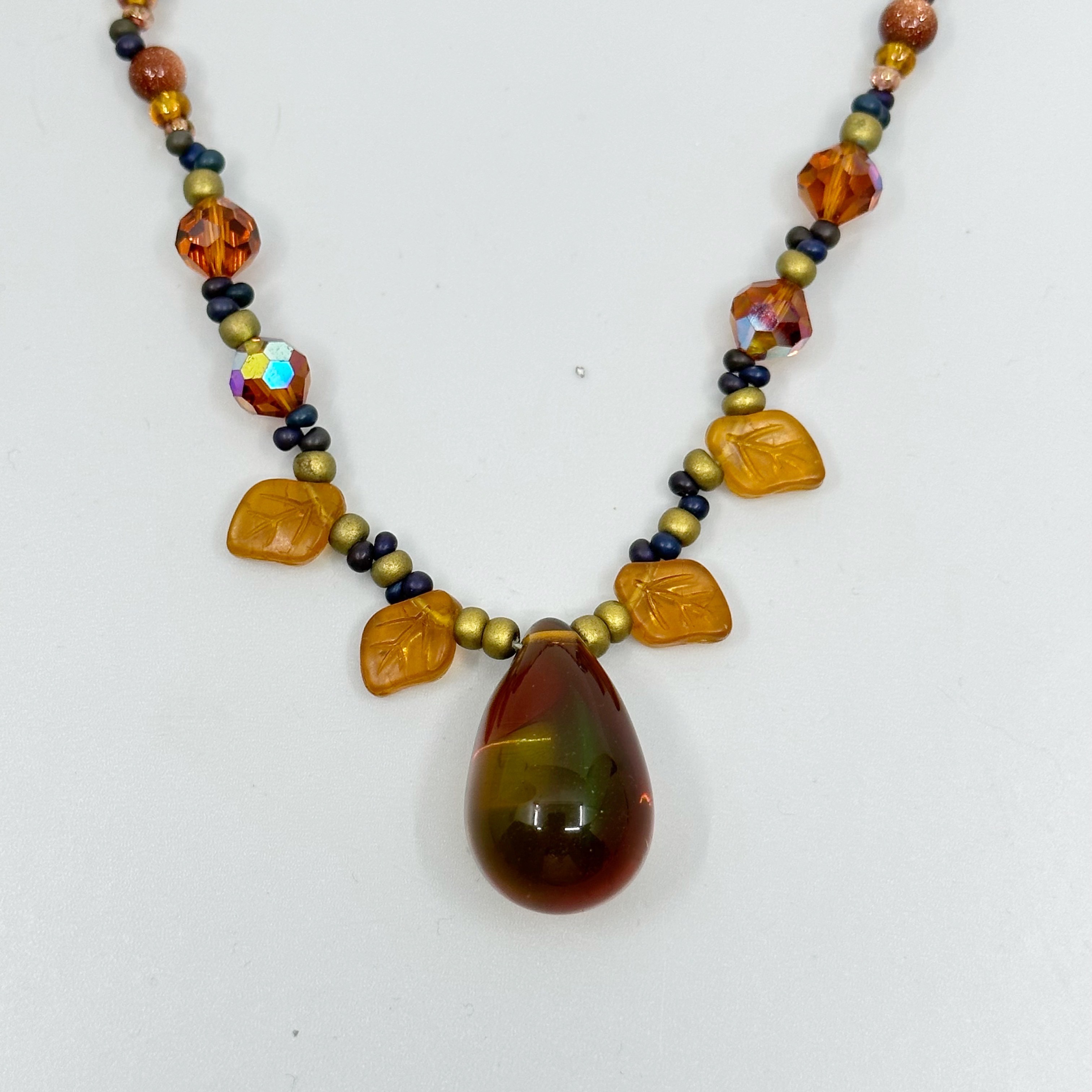 Hand Made cultured pearl & glass bead necklace - GM1049 - photo 5
