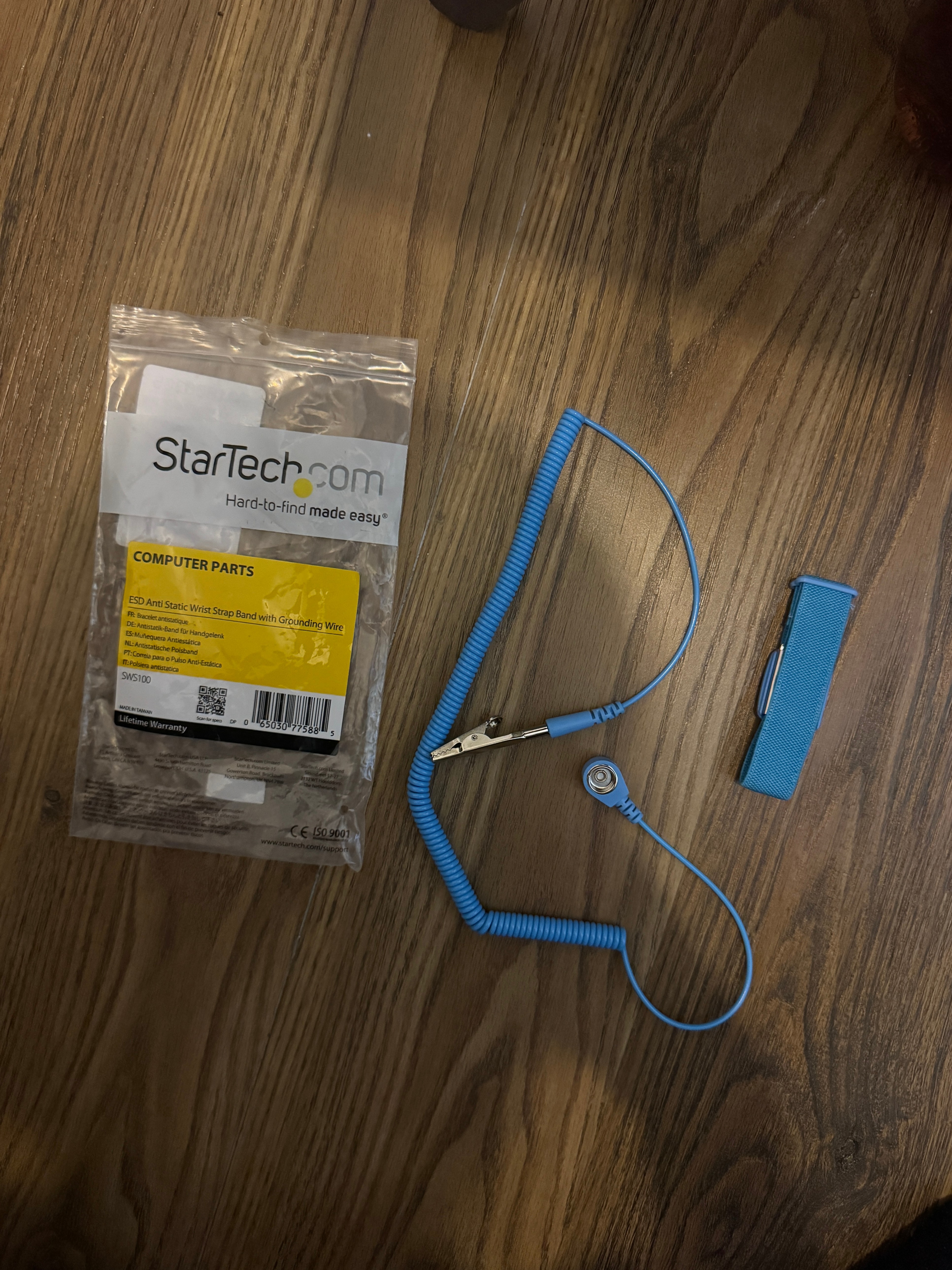 StarTech Anti-Static Wrist Strap ESD Grounding Band SWS100