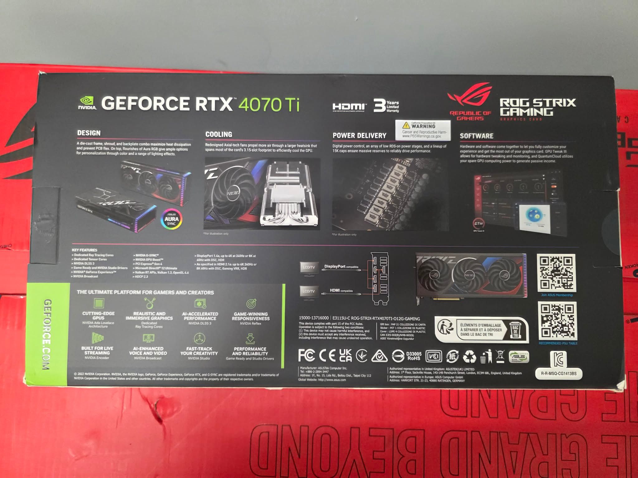 ASUS ROG Strix RTX 4070Ti OC Edition - photo 2