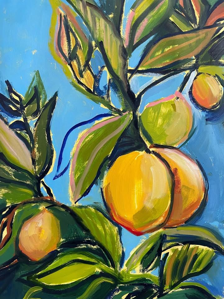 Aegean-inspired Oil Paintings of Lemons - photo 2