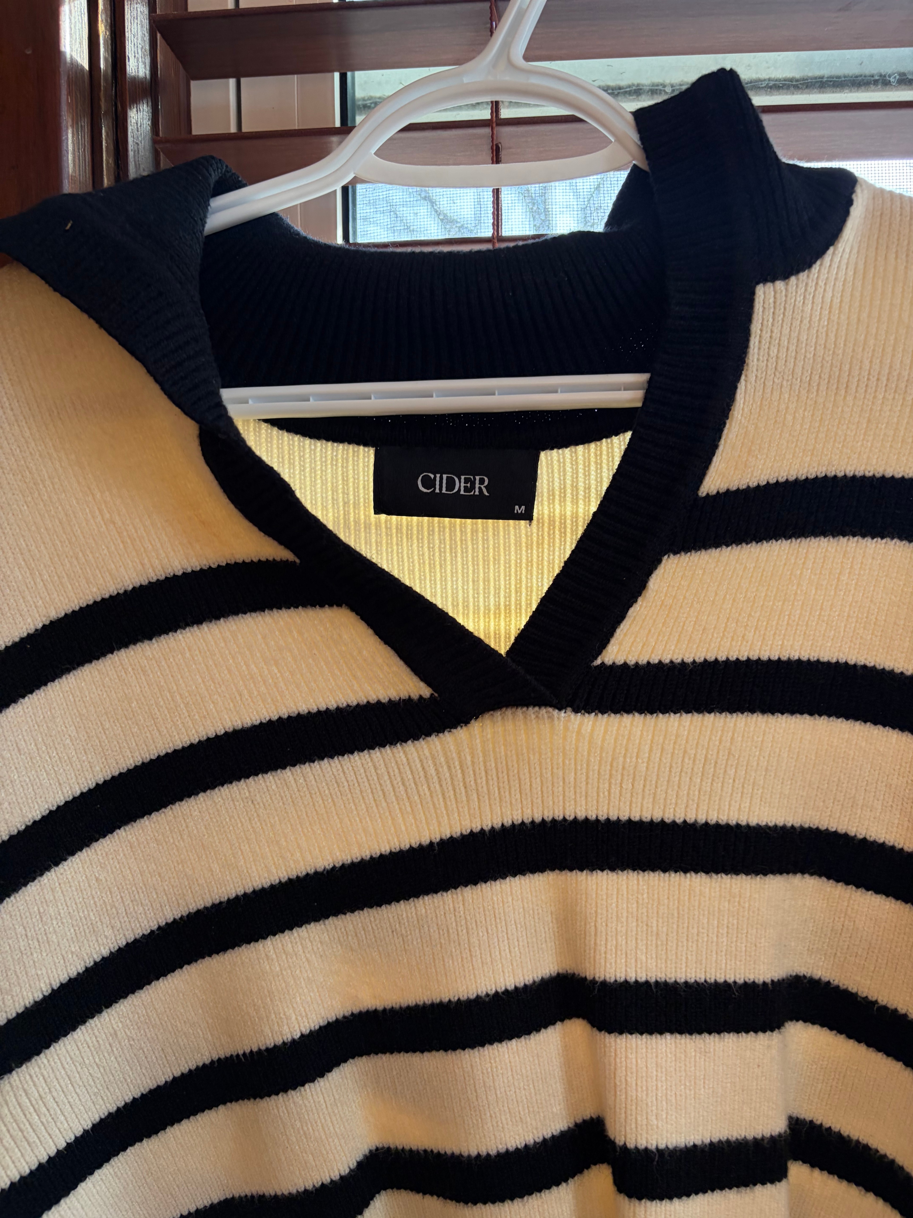 Cider Women's Striped Knit Vest Size M - photo 2