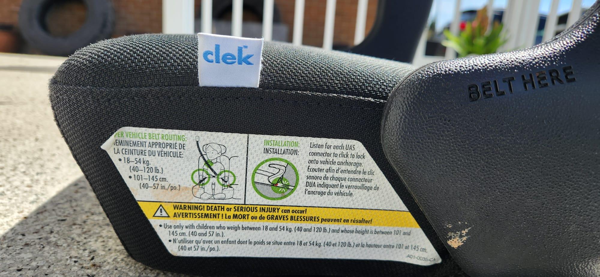 Clek Booster Seat – Black | EUC | Toronto - photo 3