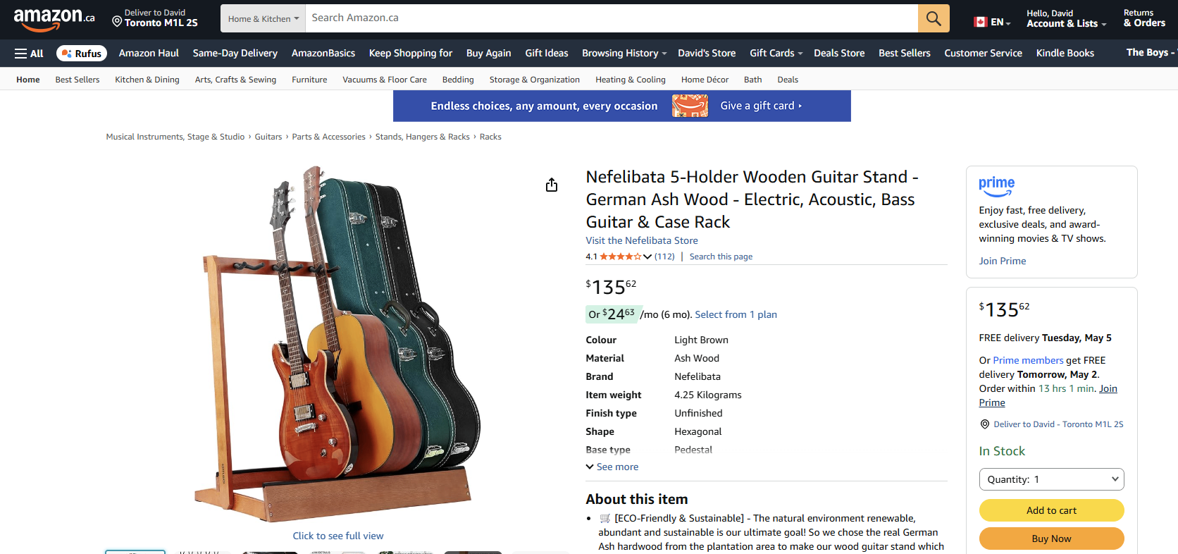 5-holder Guitar Stand - photo 4
