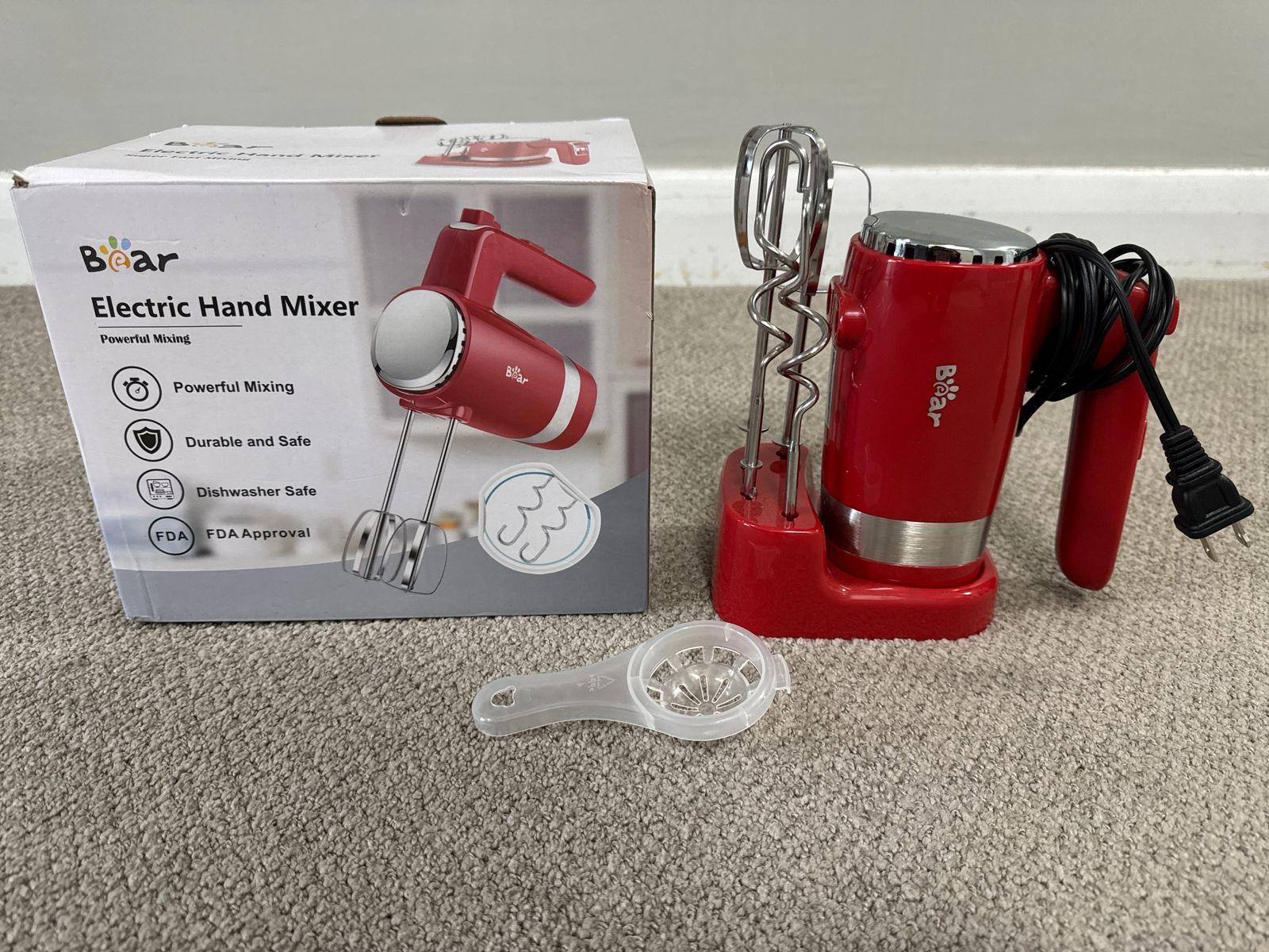 Bear Electric Hand Mixer - Red