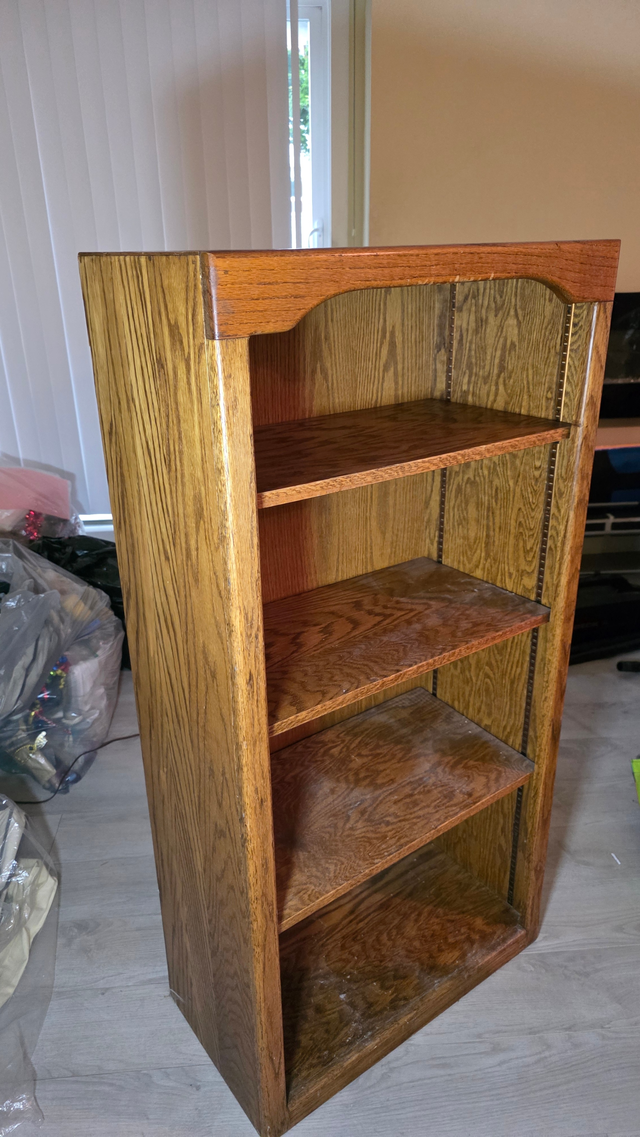 📚 Rustic Solid Oak Bookcase with Arched Detail 📚 - photo 3