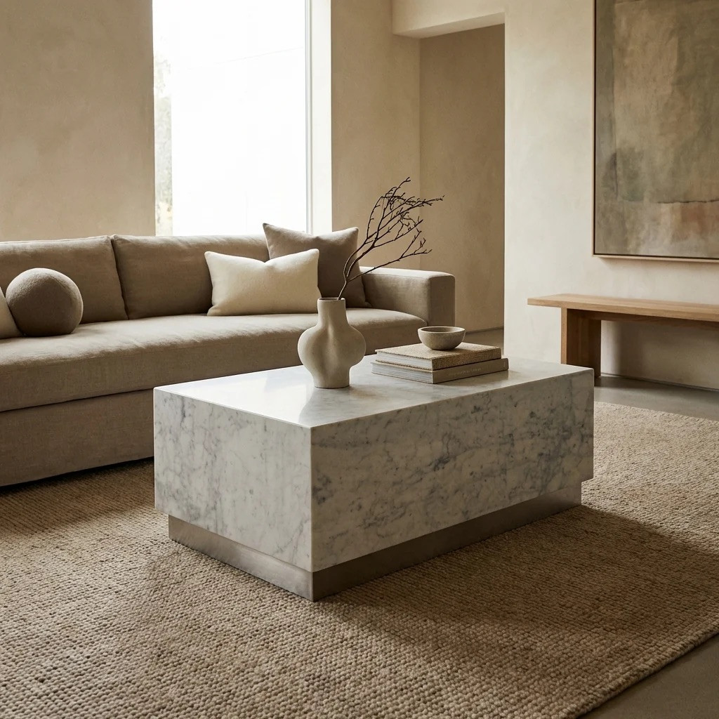 Monolith Coffee Table FRANCE & SON / Kubik - Carrera Marble - photo 2