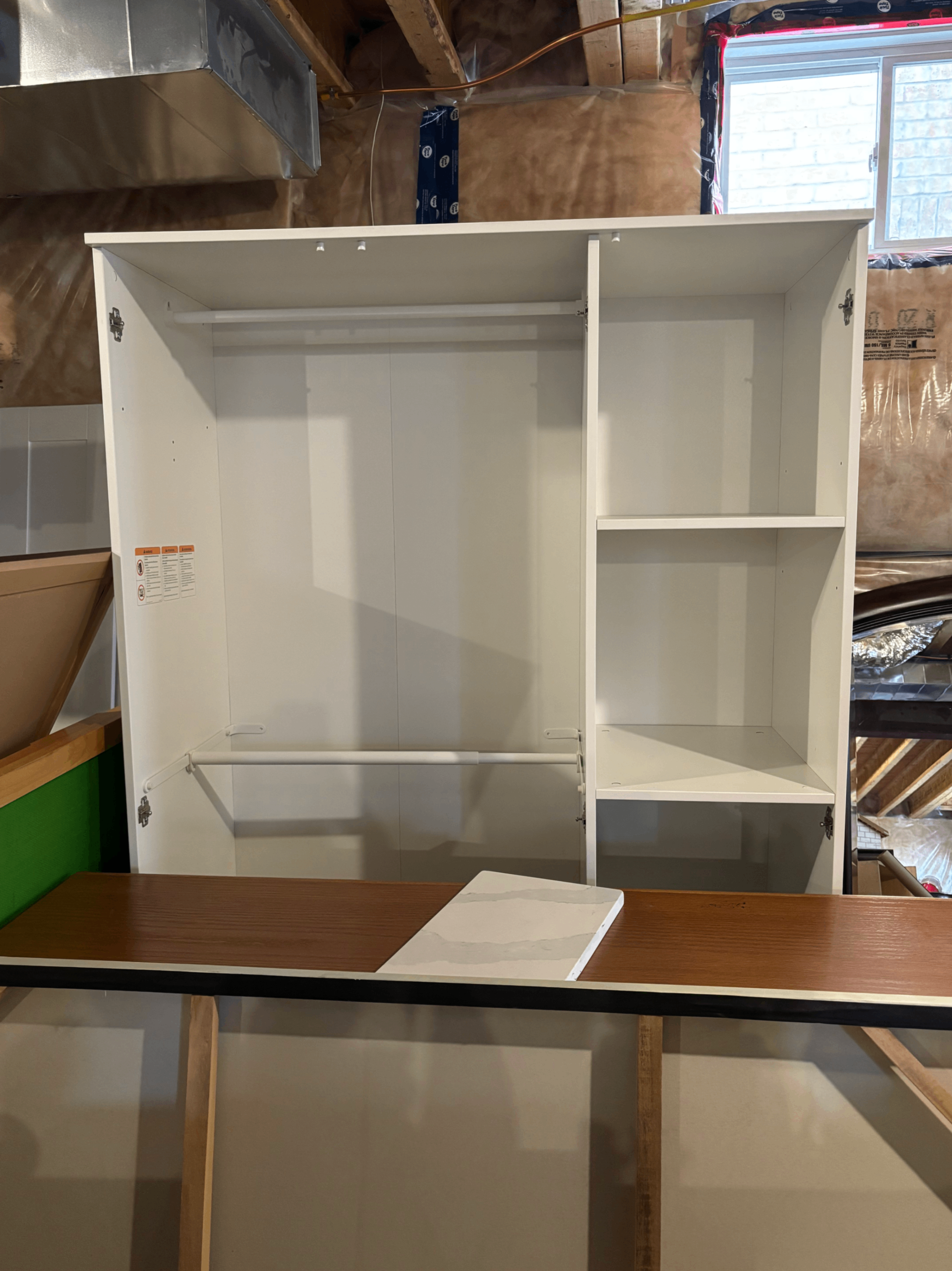 IKEA PAX / GRIMO Wardrobe Combination 150x60x201 cm White - photo 2