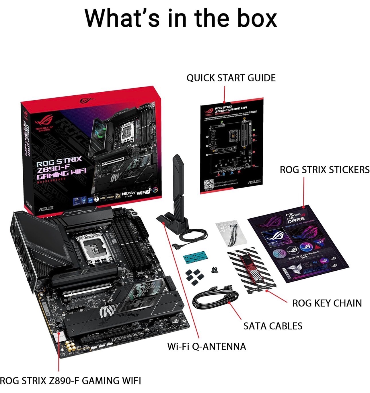 ASUS ROG Strix Z890-F Gaming WiFi Intel Z890 LGA 1851 Socket V1