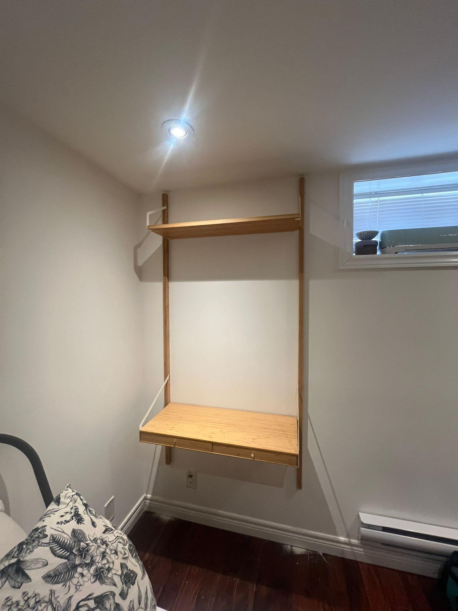 Ikea Svalnas - Bamboo Shelf & Desk - photo 3