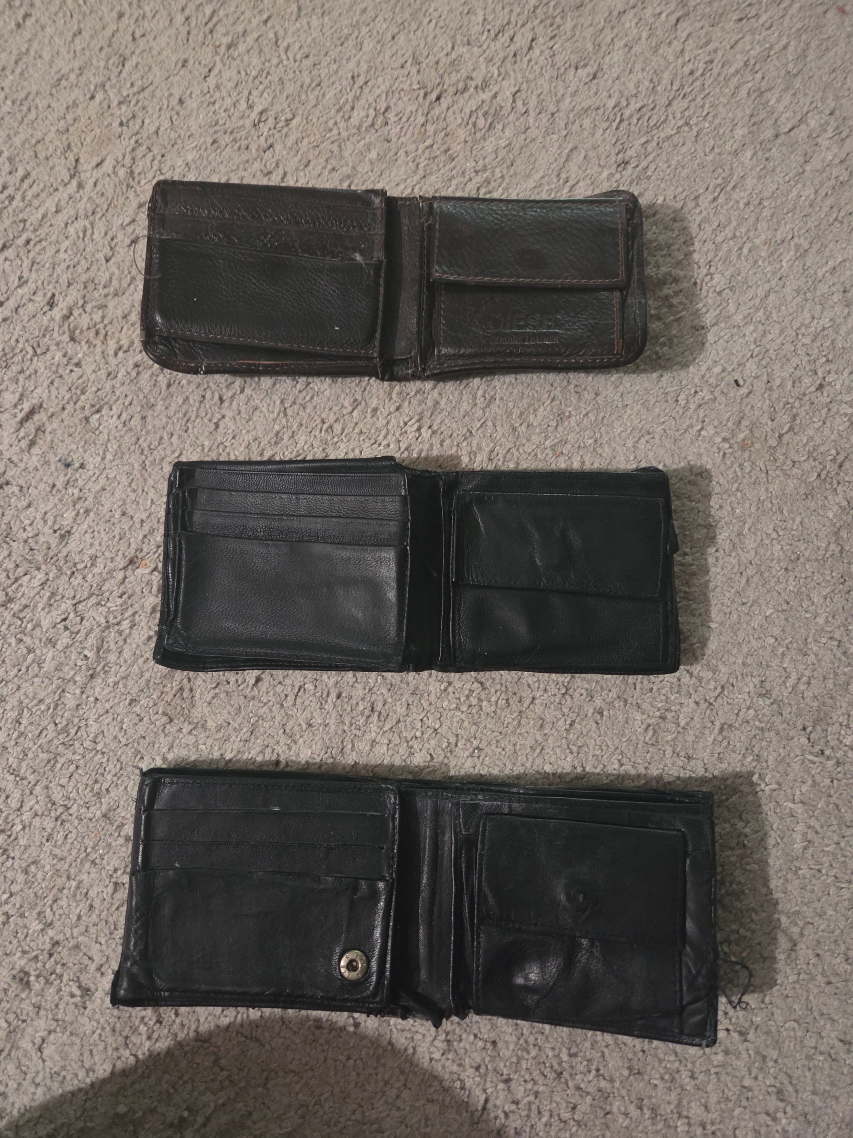 3 Genuine Leather Wallets incl. "Diesel" - photo 2