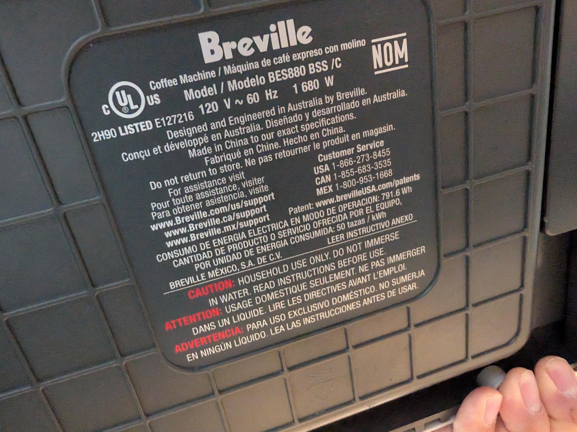 Breville bes880 Barista Touch Automatic Espresso Machine - photo 2