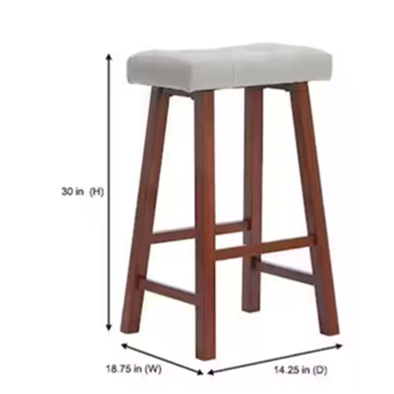 StyleWell 2-Pack Walnut Bar Stools - photo 2