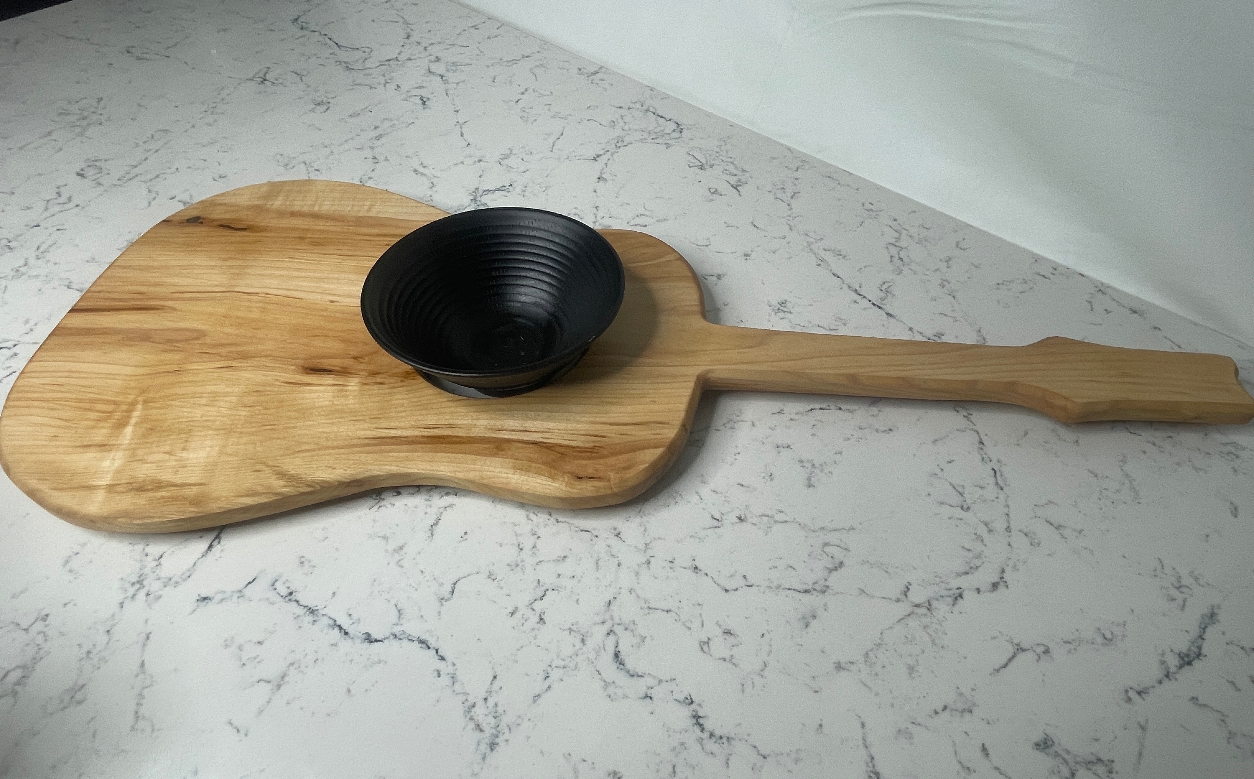 Acoustic Guitar Charcuterie Board w/ Dipping Bowl - photo 3
