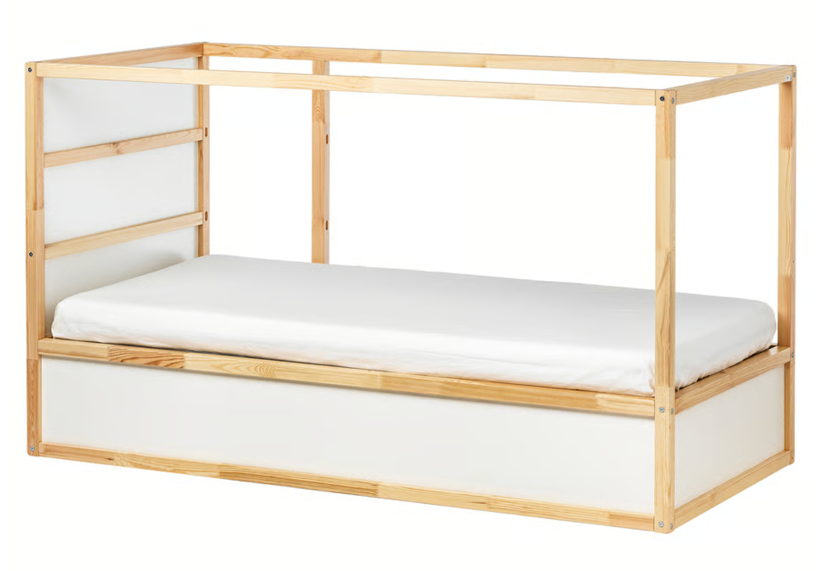 Reversible bed, white/pine, Twin (IKEA - KURA) - photo 2