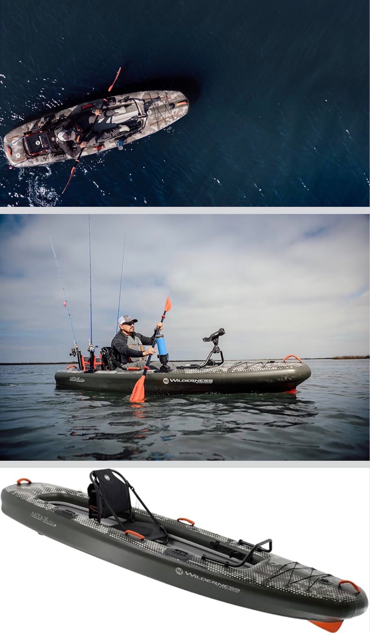 NEW: Fishing Kayak Inflatable Drop-Stitch Kayak 11ft Digital Cam