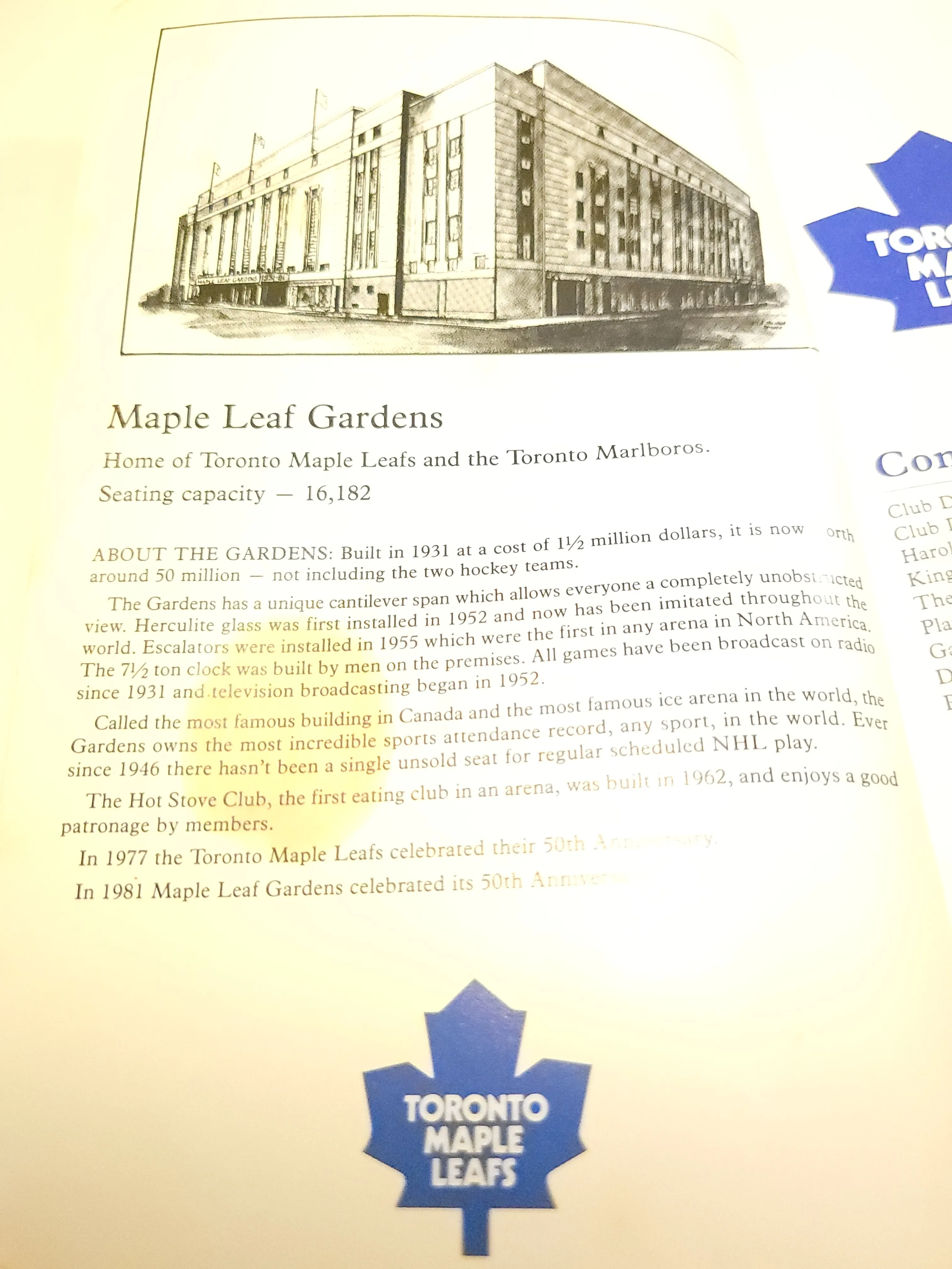 1983–1984 Toronto Maple Leafs Fact Book NHL Hockey Record Guide - photo 4