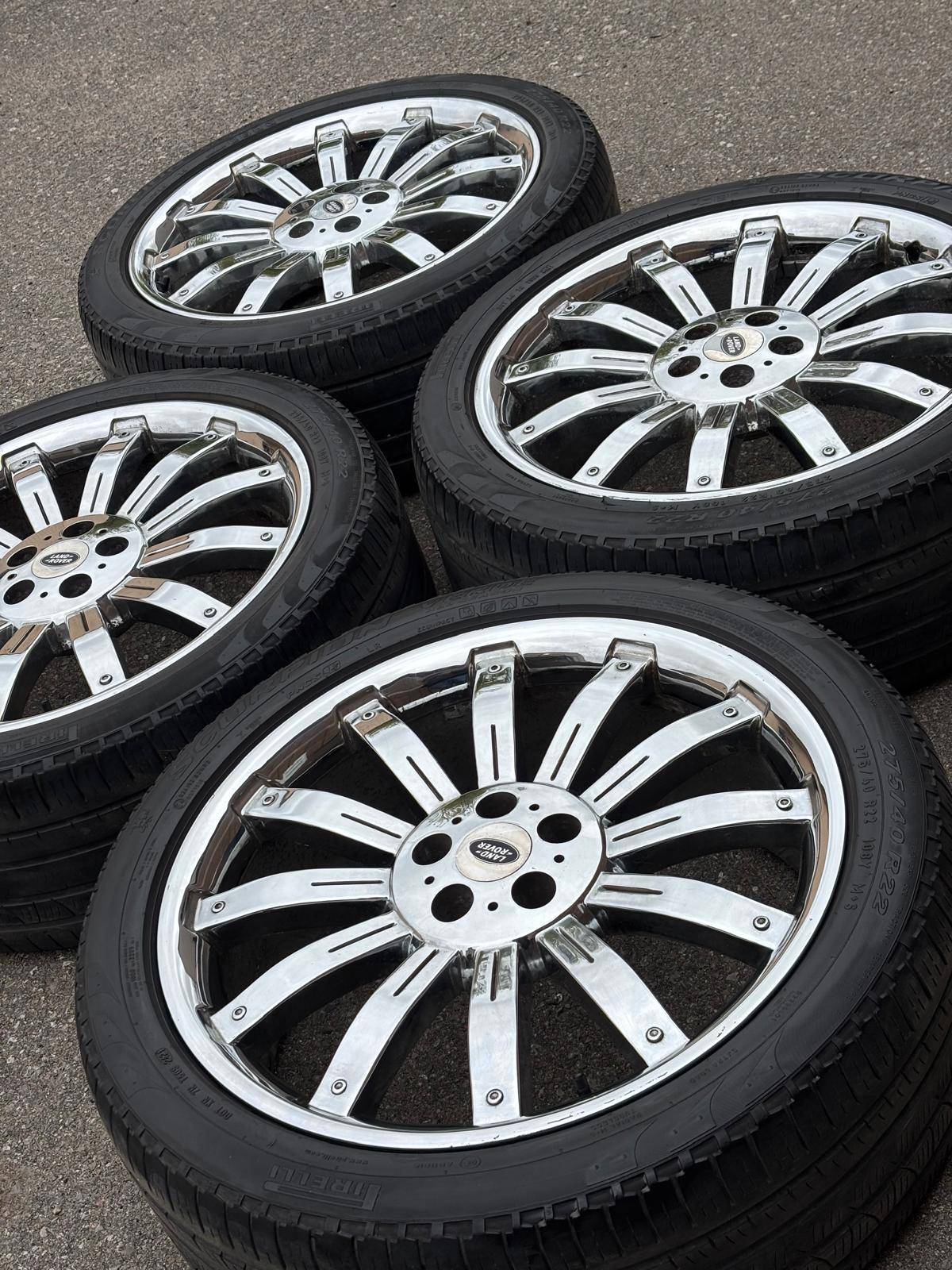 22”OverFinch reps(5x120)+275/40/R22 Pirelli– RangeRover/Discover
