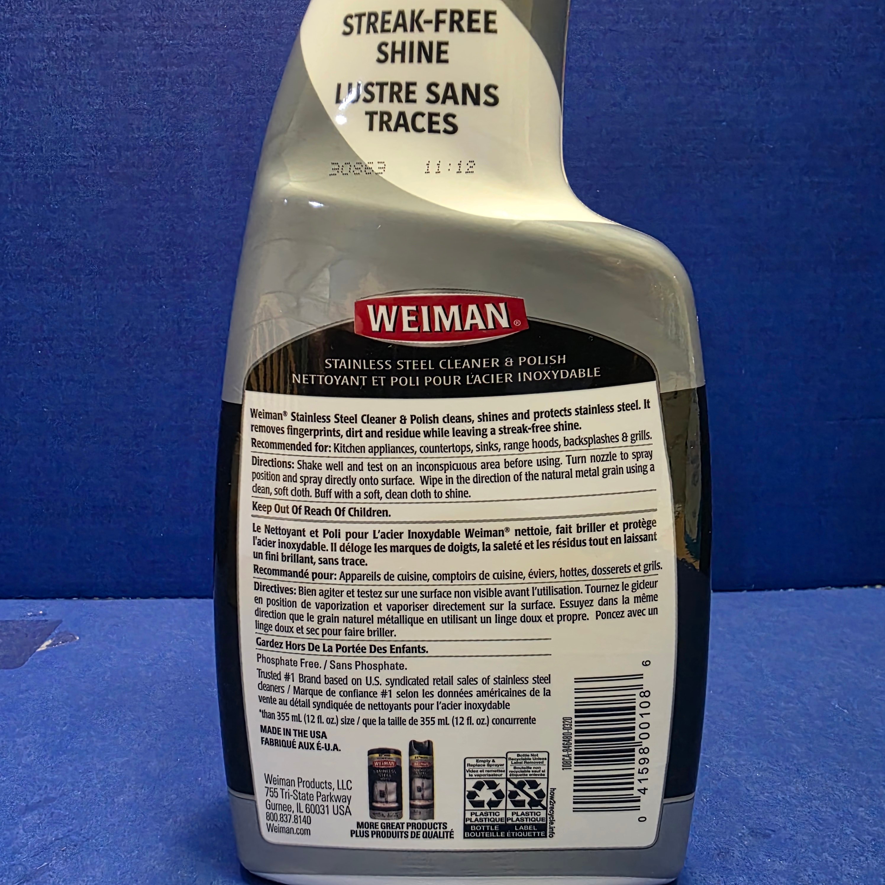 New Weiman Stainless Steel Cleaner and Polish 651 ml - photo 2