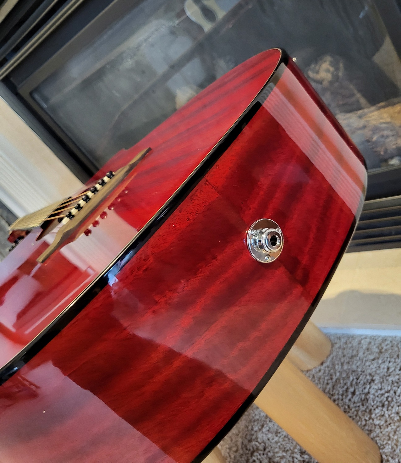 Minor Error-Top Solid Mahogany Acoustic Electric Guitar - photo 3
