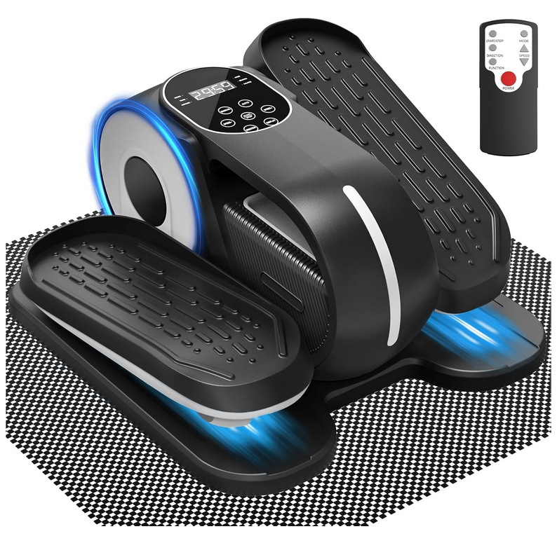 Under Desk Elliptical Machine – 12 Speeds, Remote Control (New)