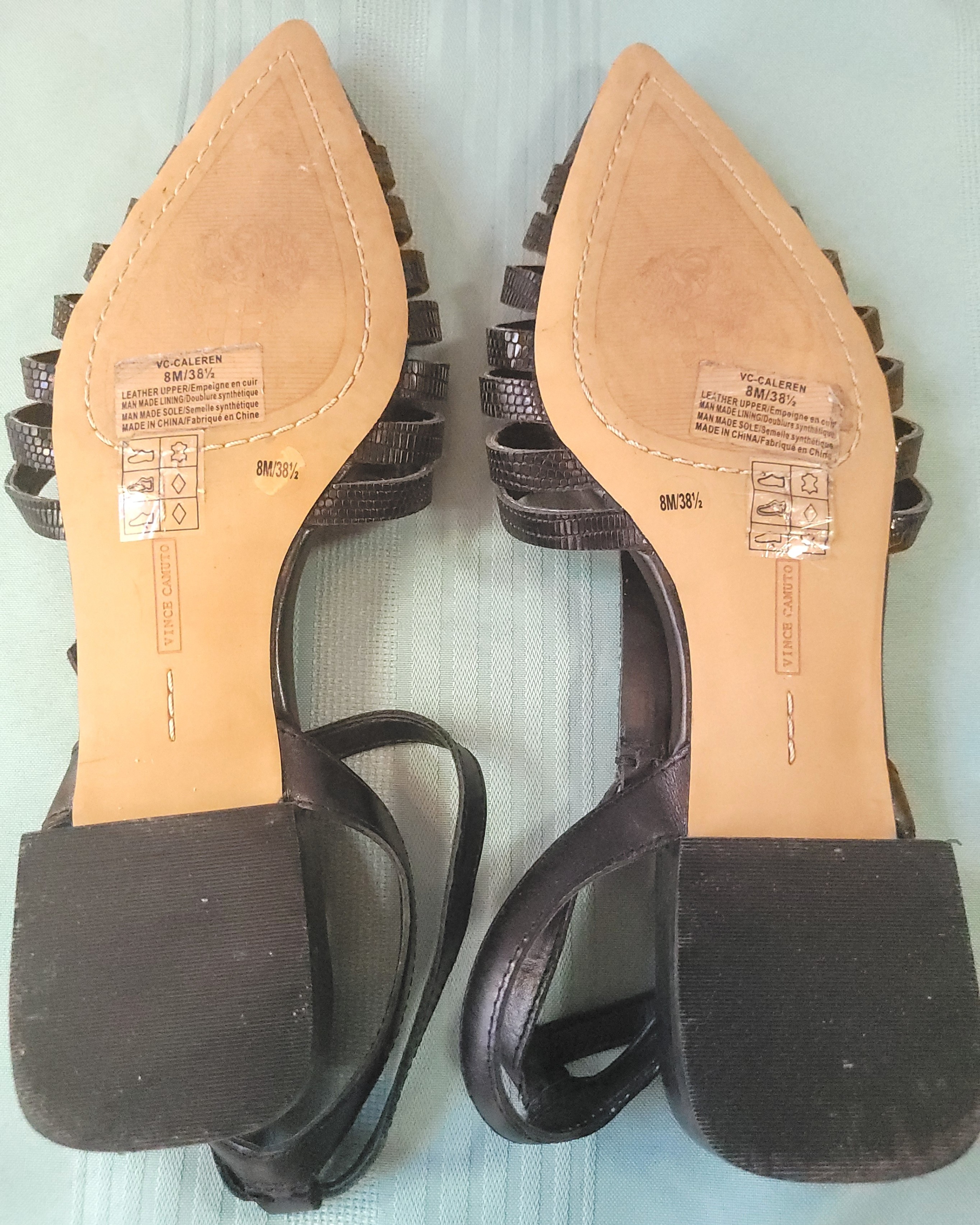 Vince Camuto Black Caleren Cutout Pointed Toe Flats Size 8M - photo 4