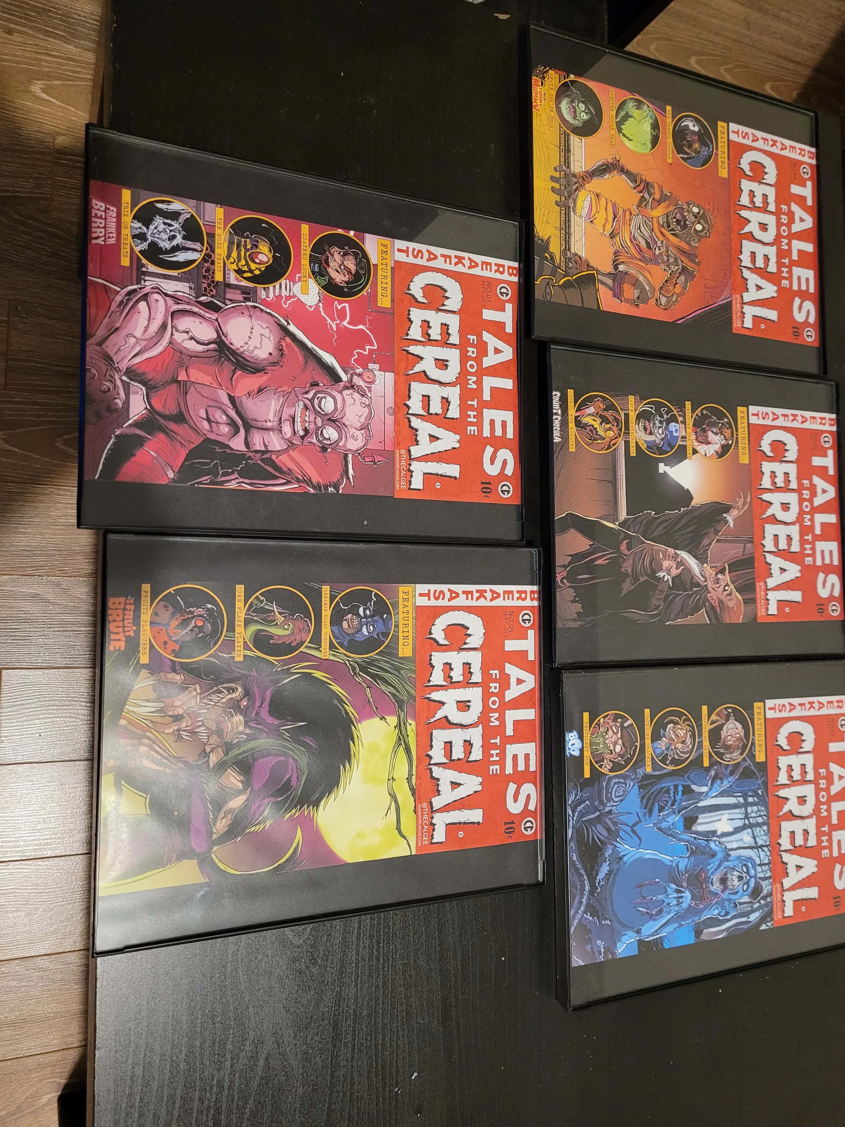 Set of 5 "Tales from the Cereal" framed prints - photo 2