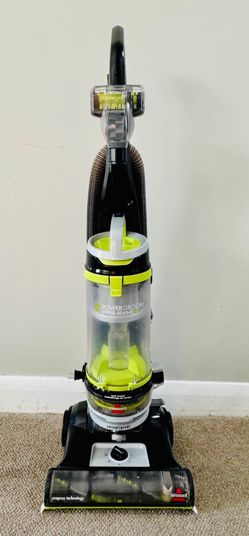 Bissell PowerGroom Swivel Rewind Vacuum Cleaner with Pet Tools