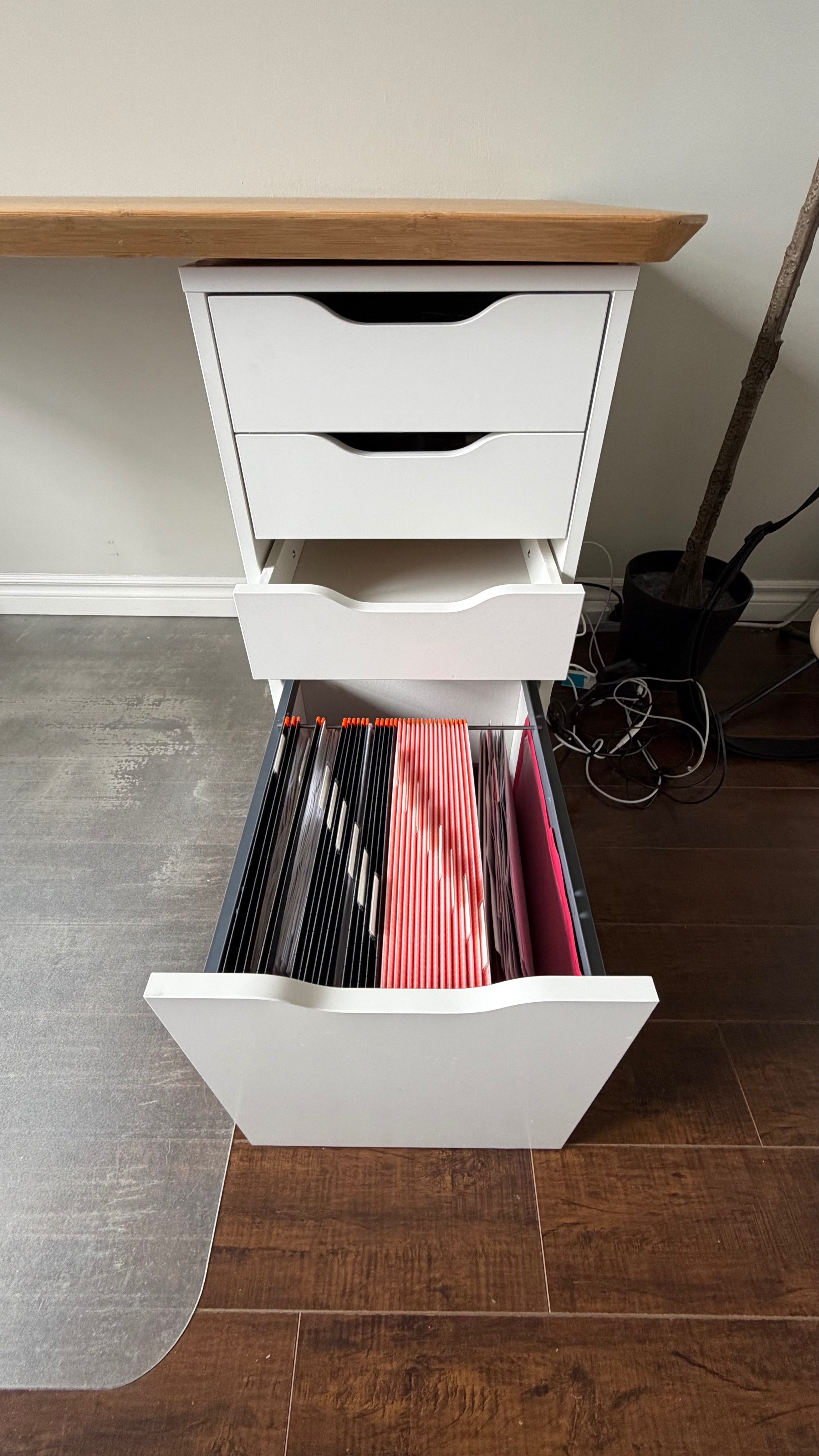 IKEA Desk Setup – ALEX Drawers with HILVER Tabletop - photo 5