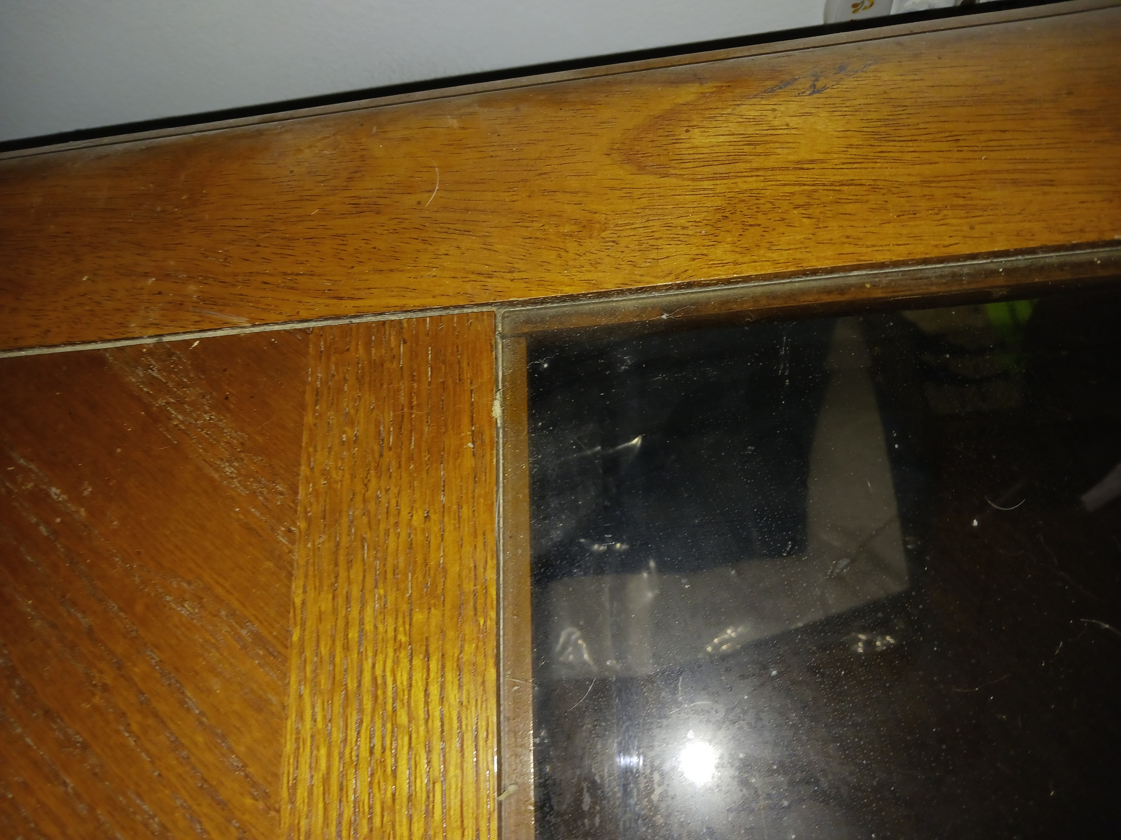 Vintage Wood and Glass Coffee Table - photo 2