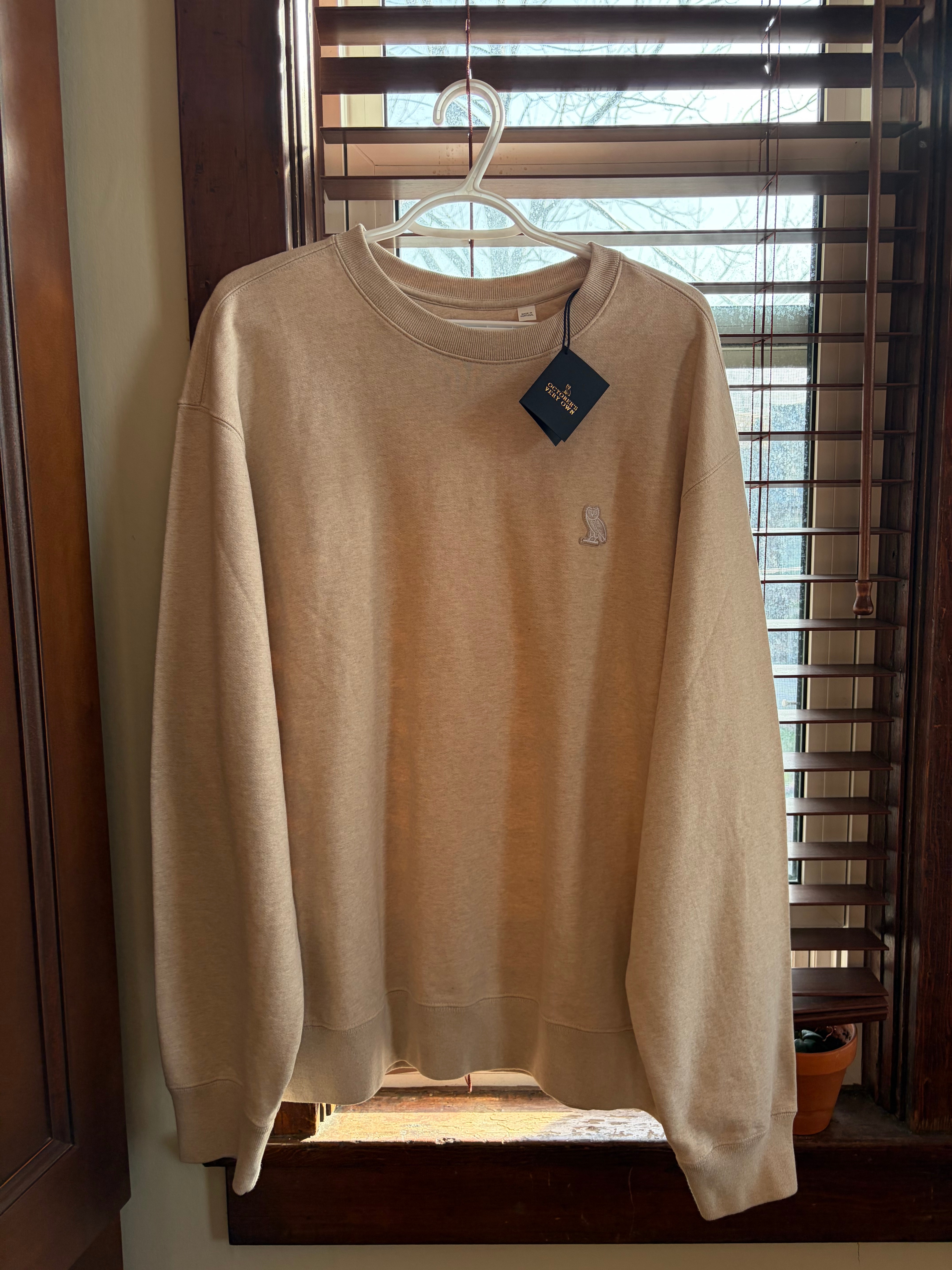OVO Crewneck Sweatshirt - Beige - Large