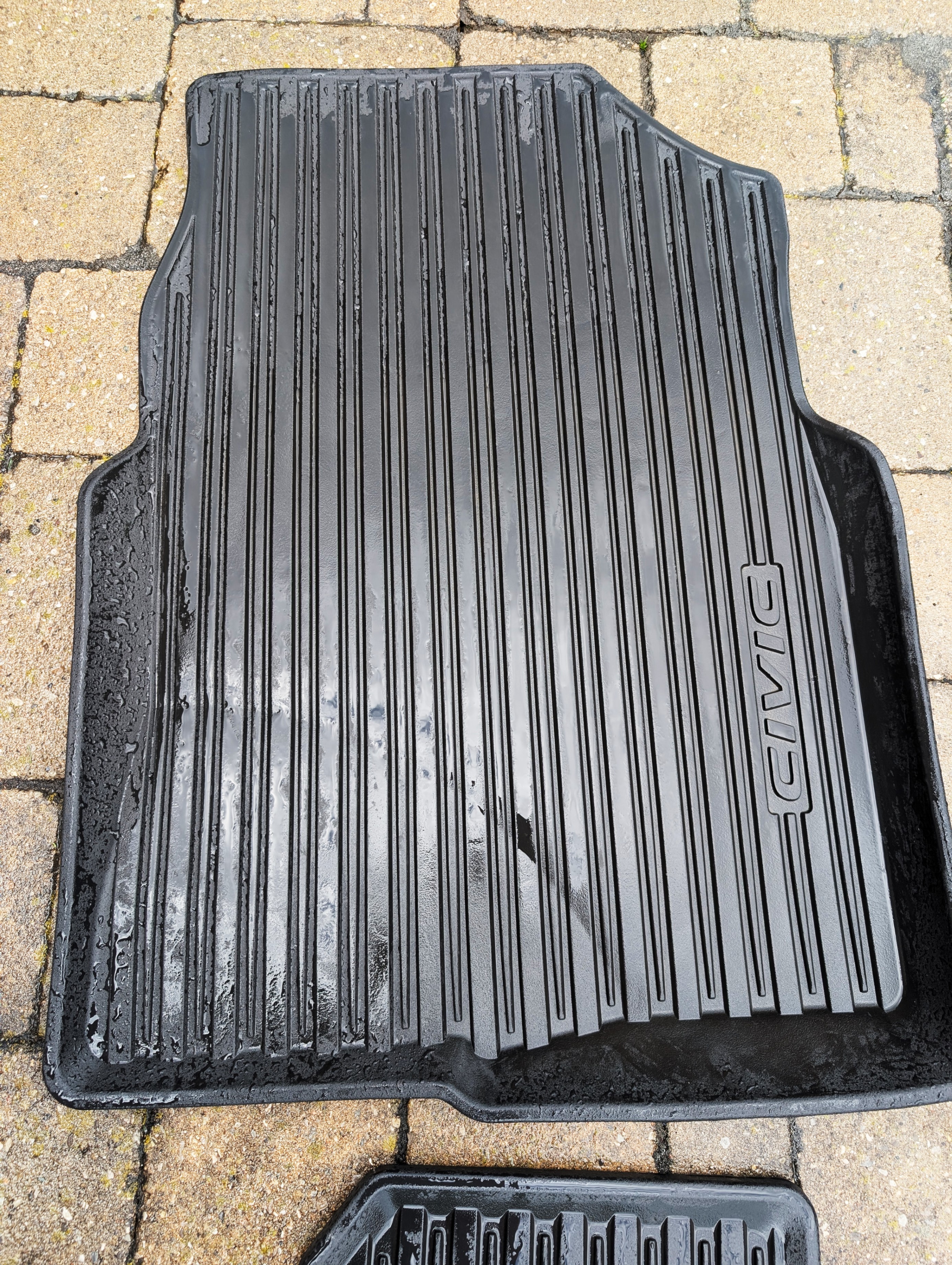 Honda civic 10th gen all season floor mats high wall black OEM - photo 2