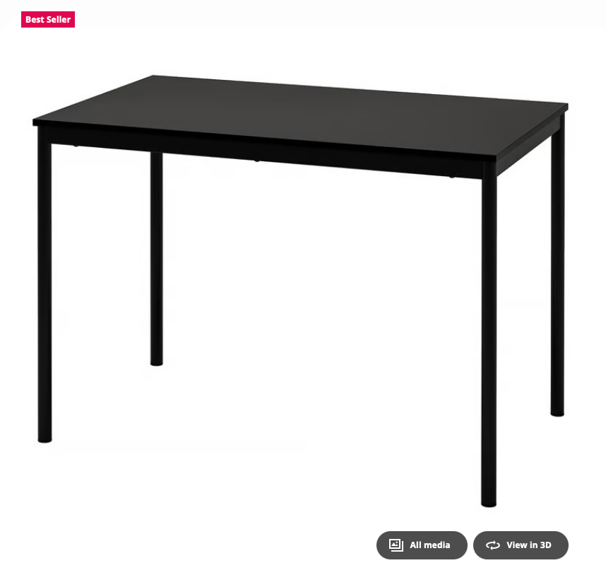 IKEA TÄRENDÖ Dining Table - Black (Great Condition)