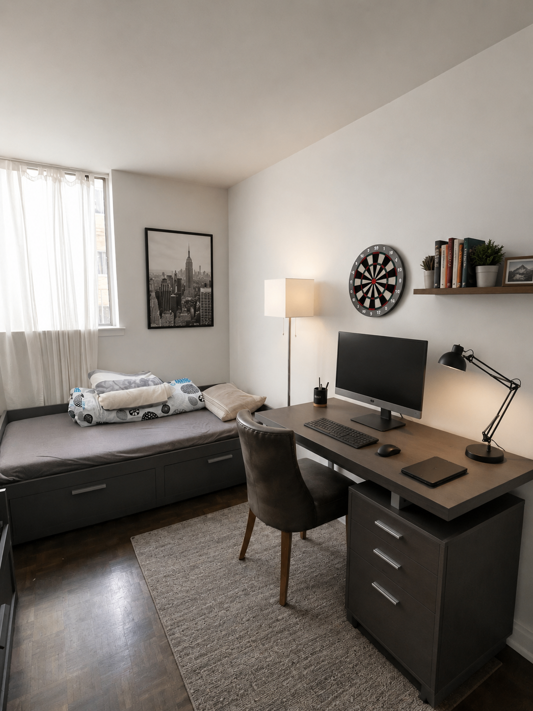 Moving Sale: 3-Drawer Grey Desk