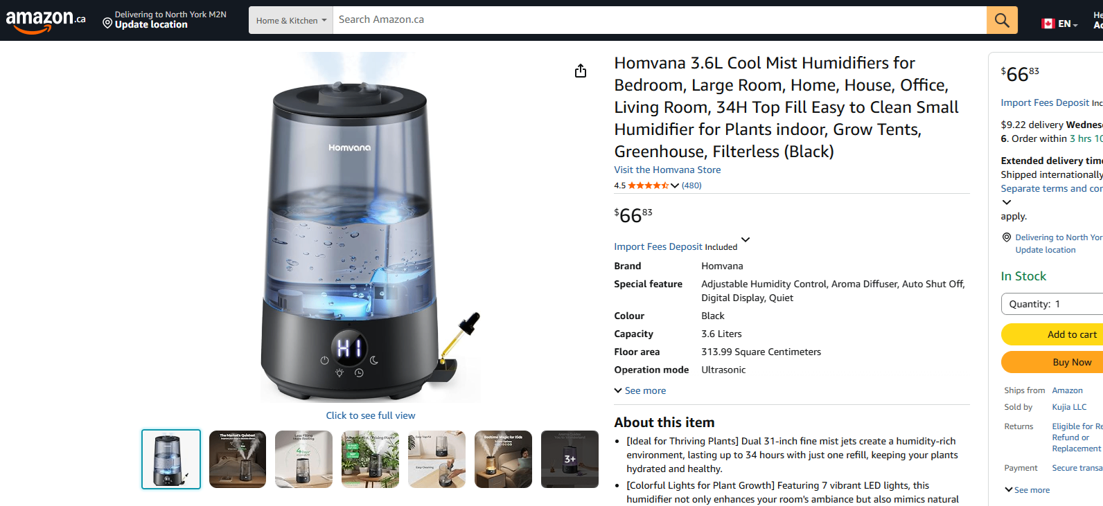 Homvana Humidifiers for Bedroom Home - photo 5