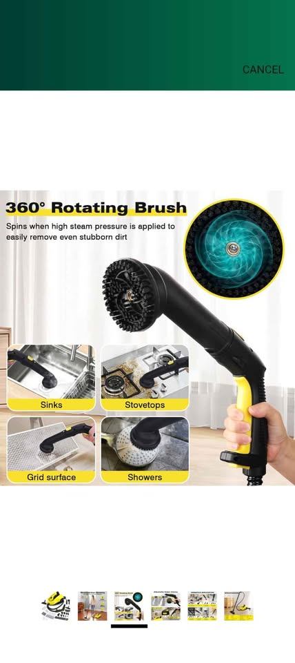 Heavy Duty Canister Steamer with 26 Accessories, - photo 2