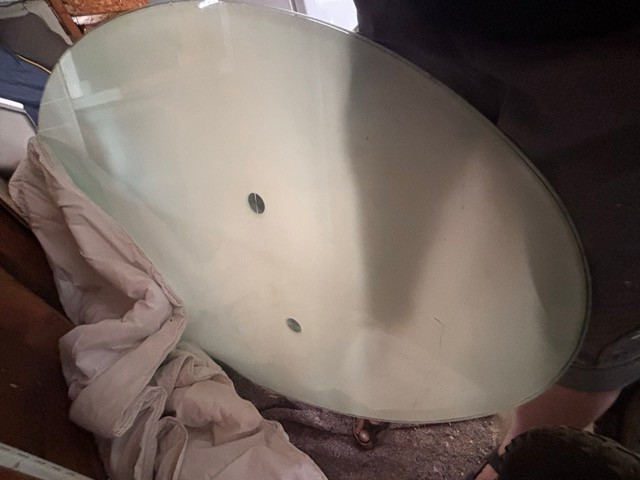 Large Frosted Glass Dining or Office Table - photo 4