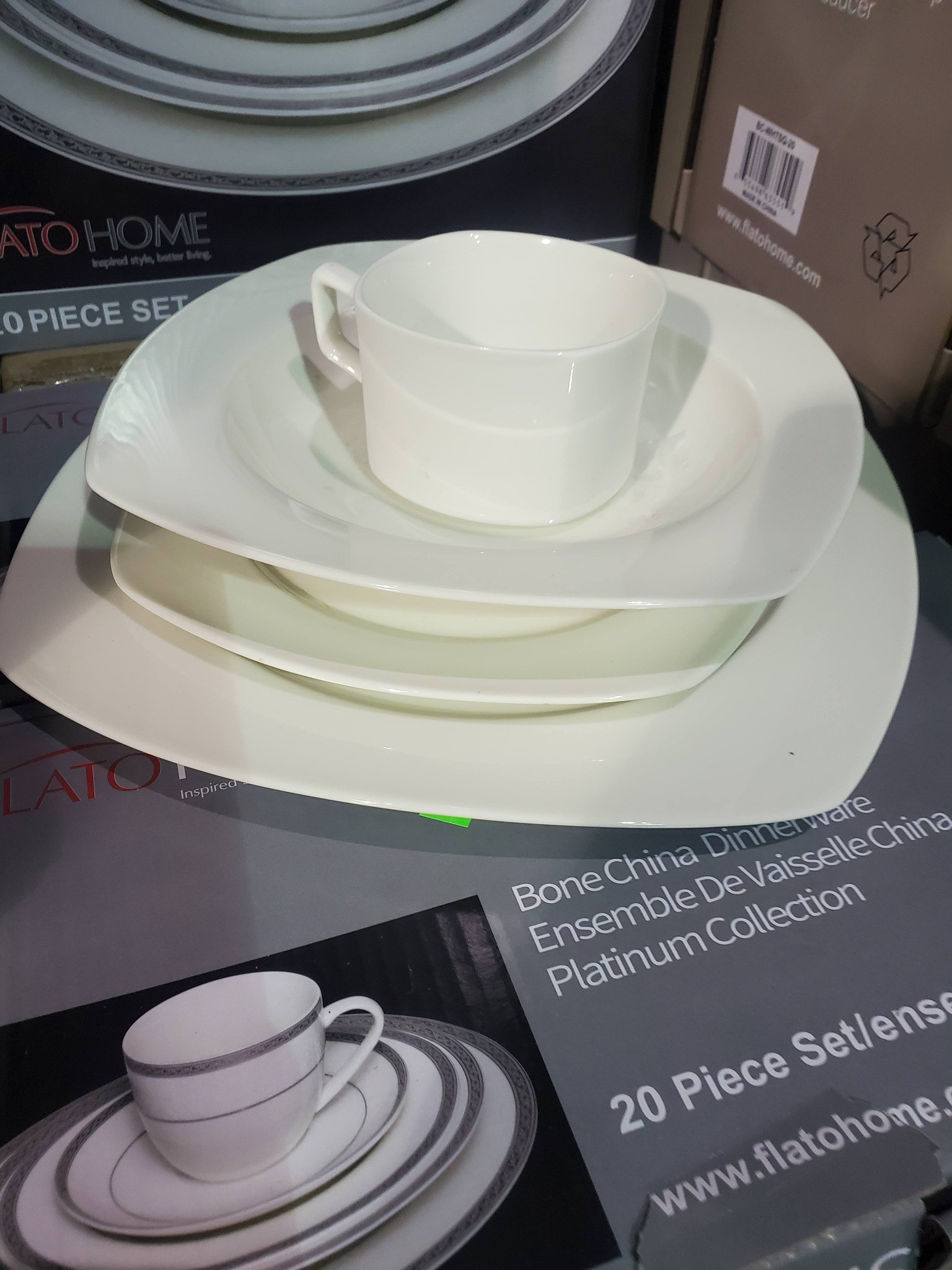 Flato Bone China Dinnerware Set – 20 Pieces - photo 2